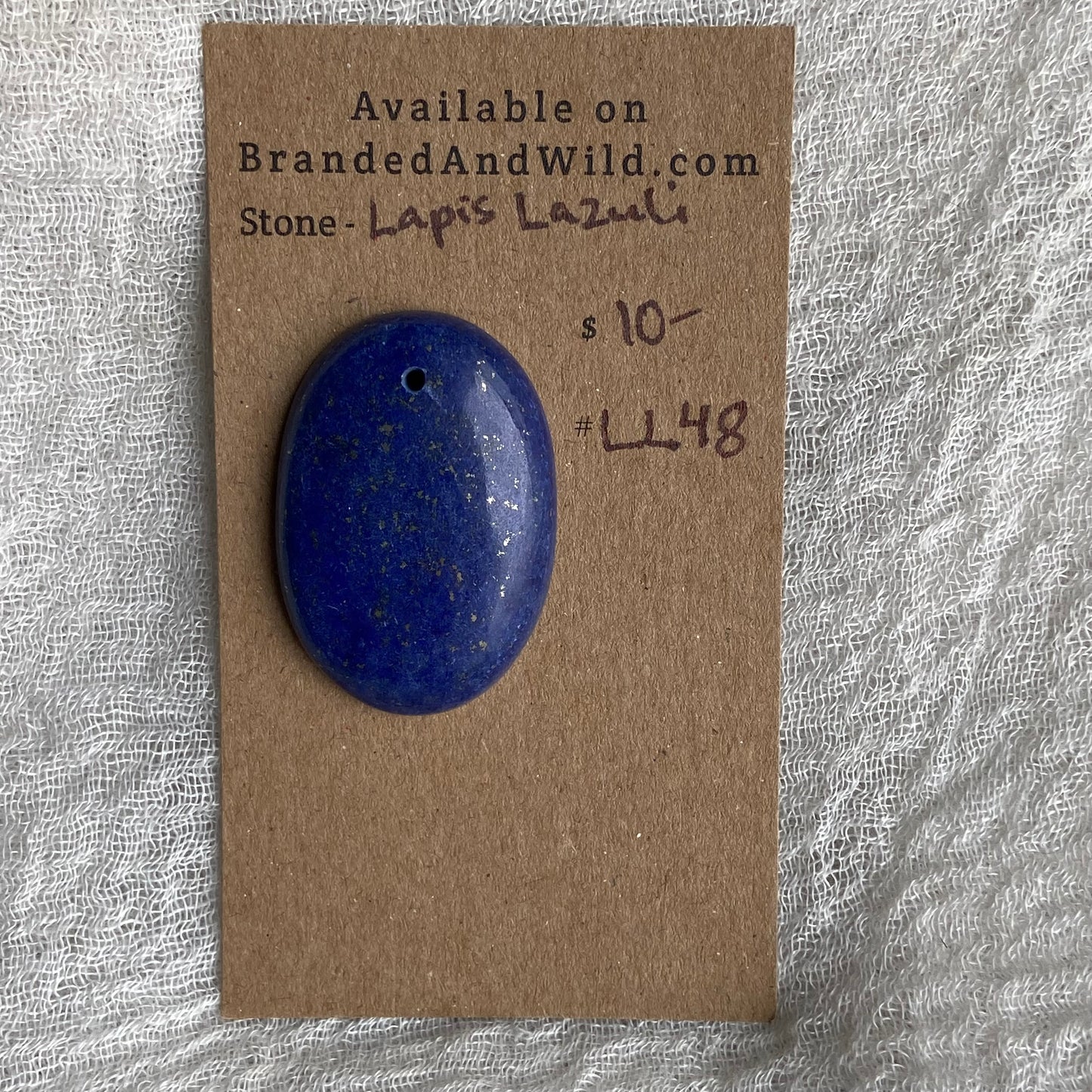 Lapis Lazuli Cabochon -Drilled- LL48