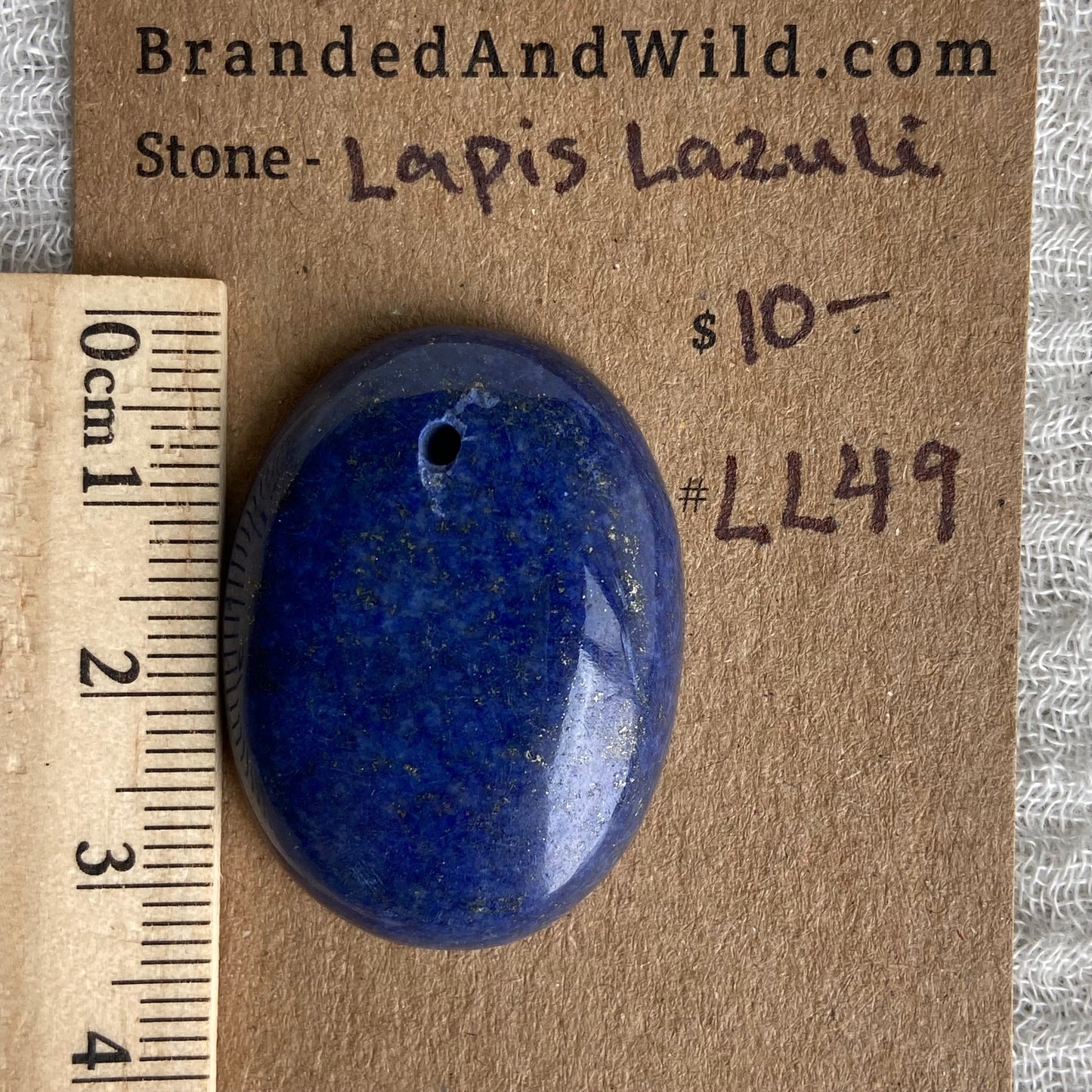 Lapis Lazuli Cabochon -Drilled- LL49