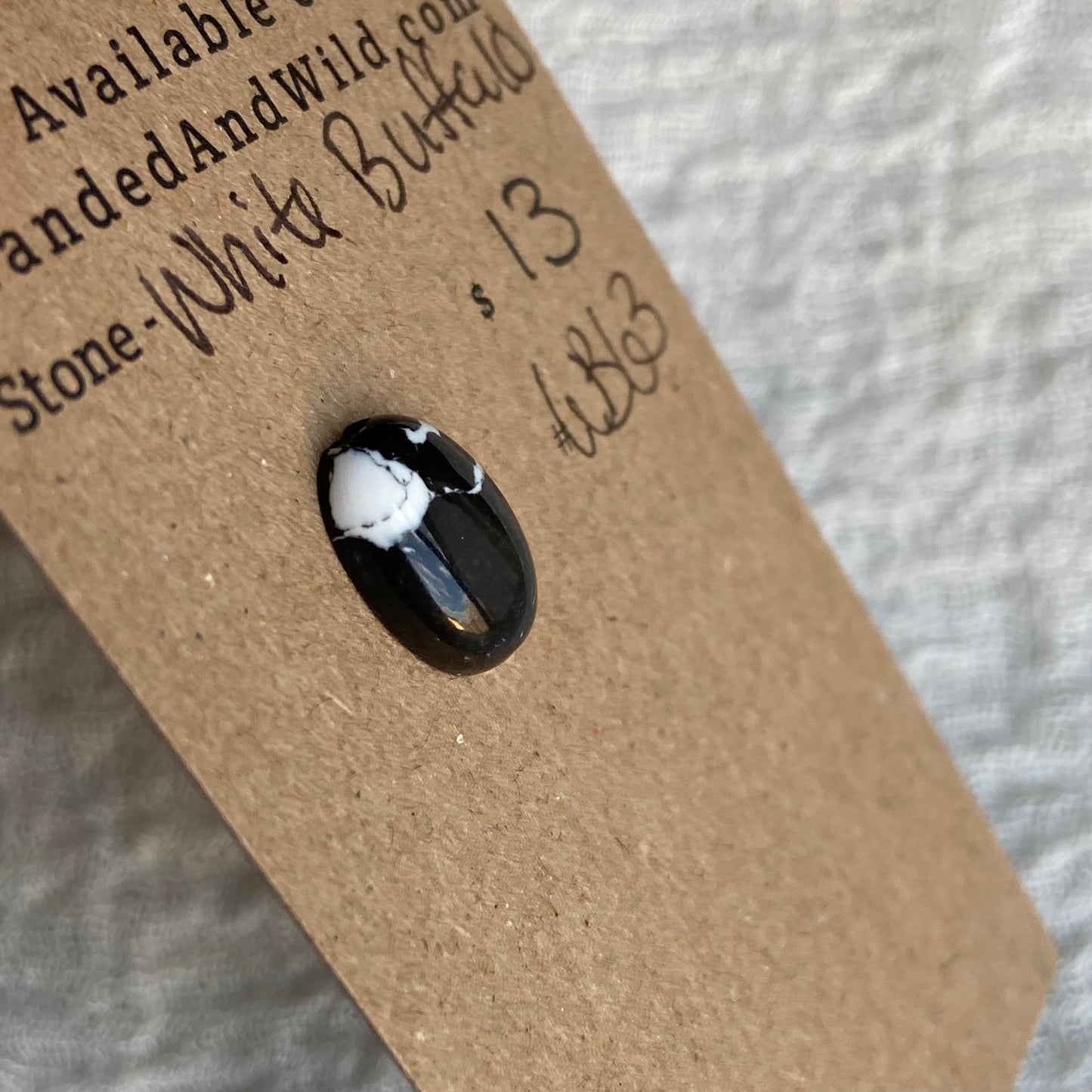 White Buffalo Cabochon - WB63