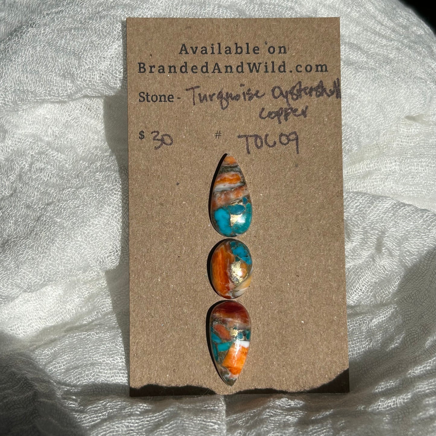 Turquoise, Oyster Shell, Copper - TOC09