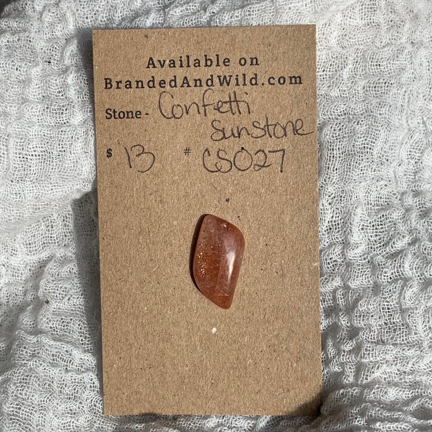 Confetti Sunstone Cabochon - CS027