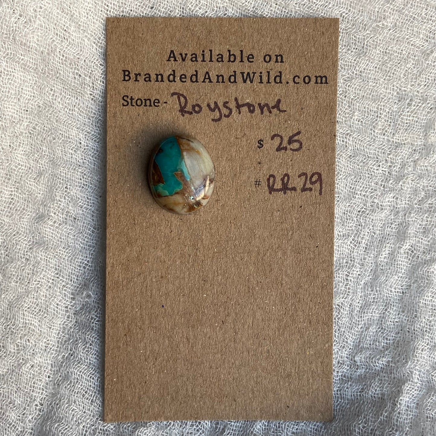 Royston Ribbon Turquoise Cabochon RR29
