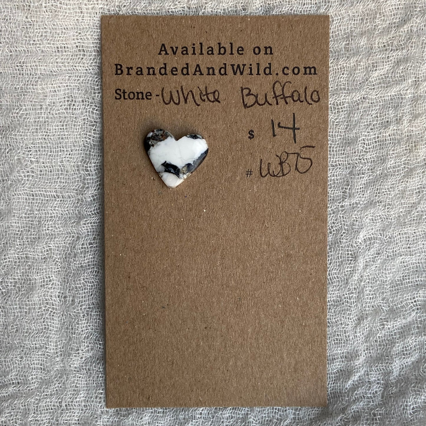 White Buffalo Cabochon - WB75