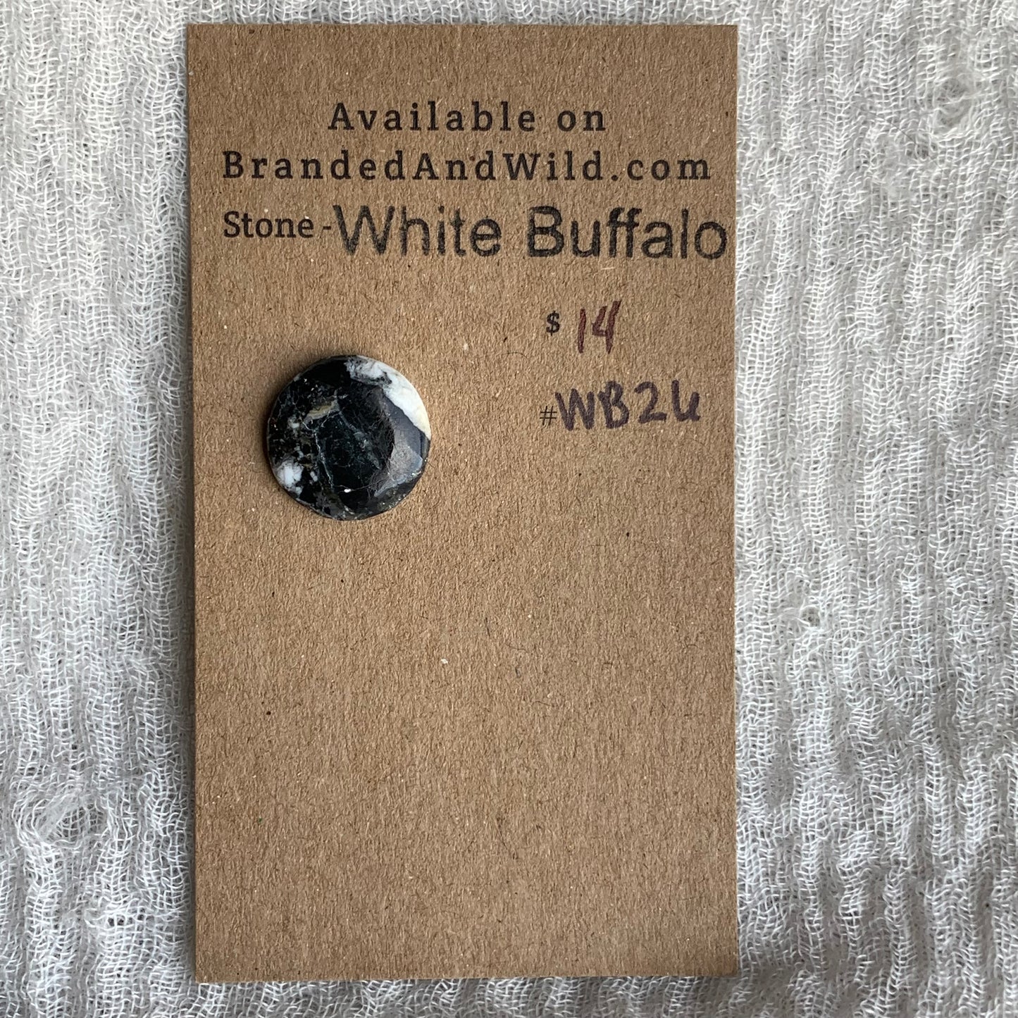 White Buffalo Cabochon - WB26