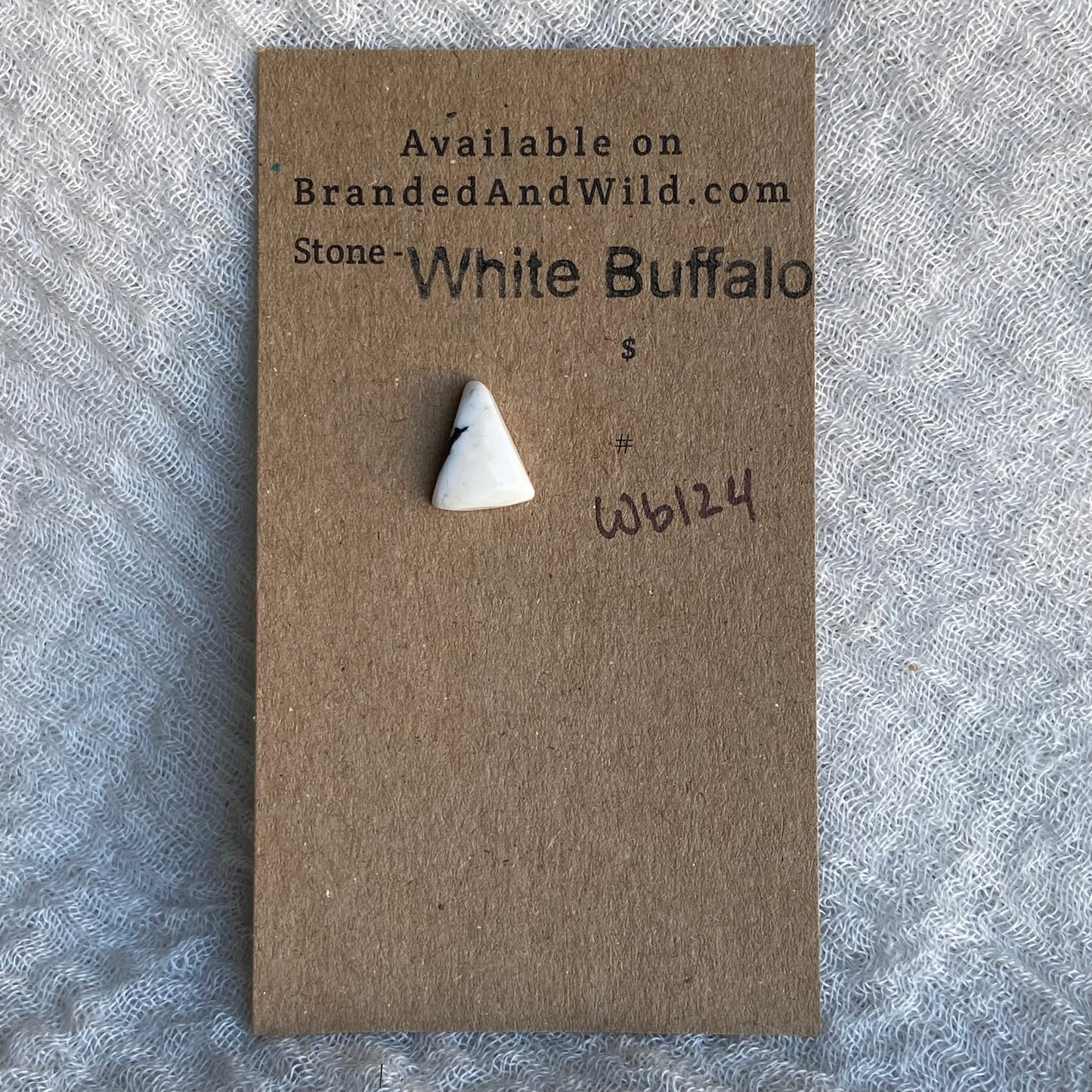 White Buffalo Cabochon - WB124