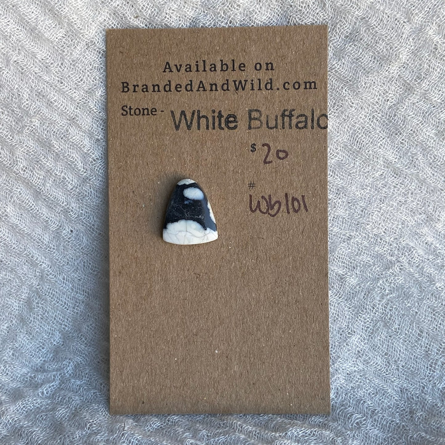 White Buffalo Cabochon - WB101