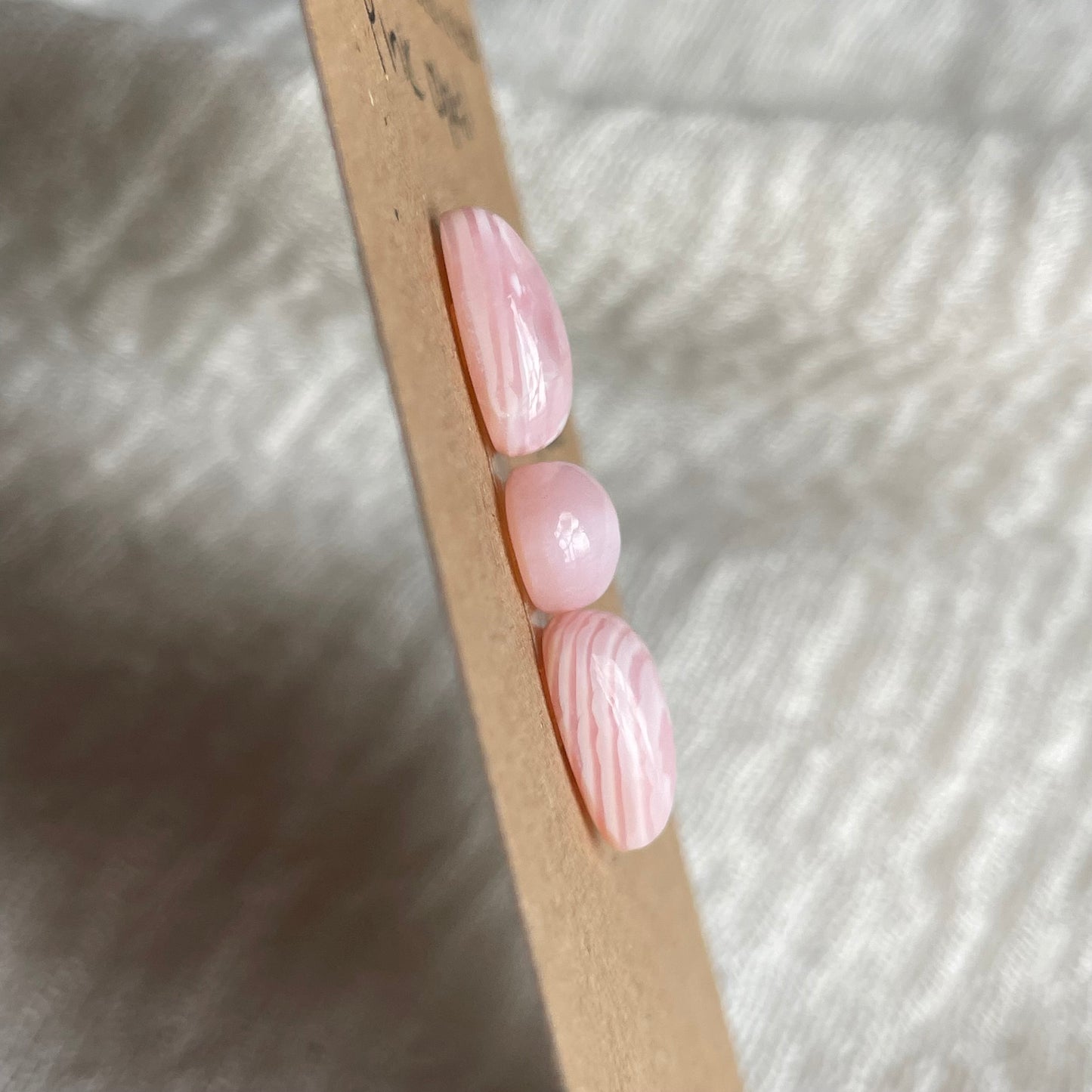 Pink Opal cabochon - P06 5070E497-C3BD-4345-9027-1EF7B64130A0 Brandedandwild.com