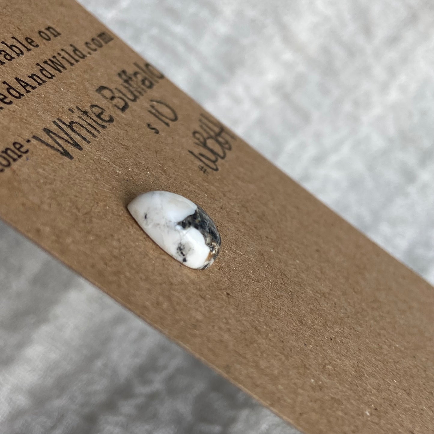 White Buffalo Cabochon - WB64