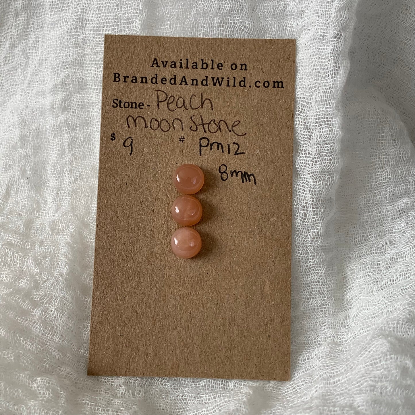 Peach Moonstone cabochon - PM12