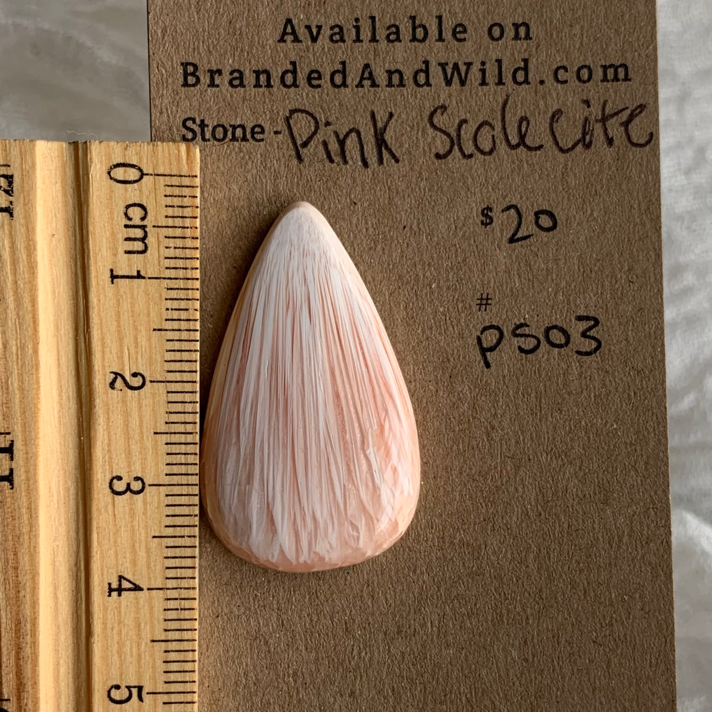 Pink Scolecite Cabochon - PS03