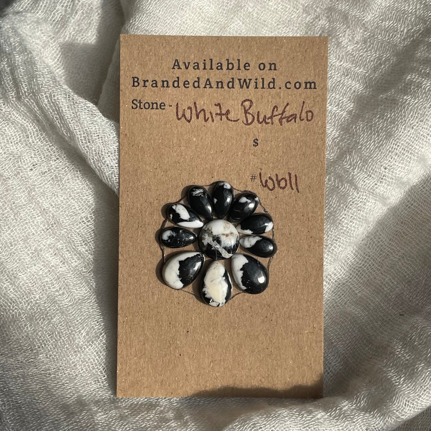 White Buffalo Cabochon - WB11