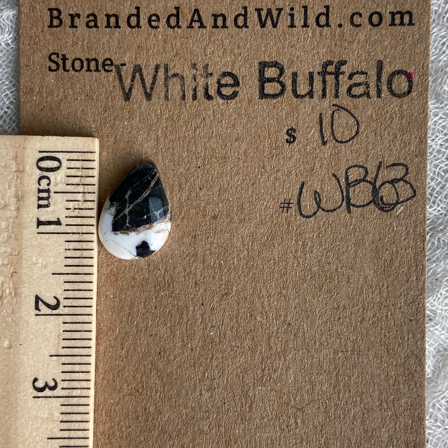 White Buffalo Cabochon - WB63