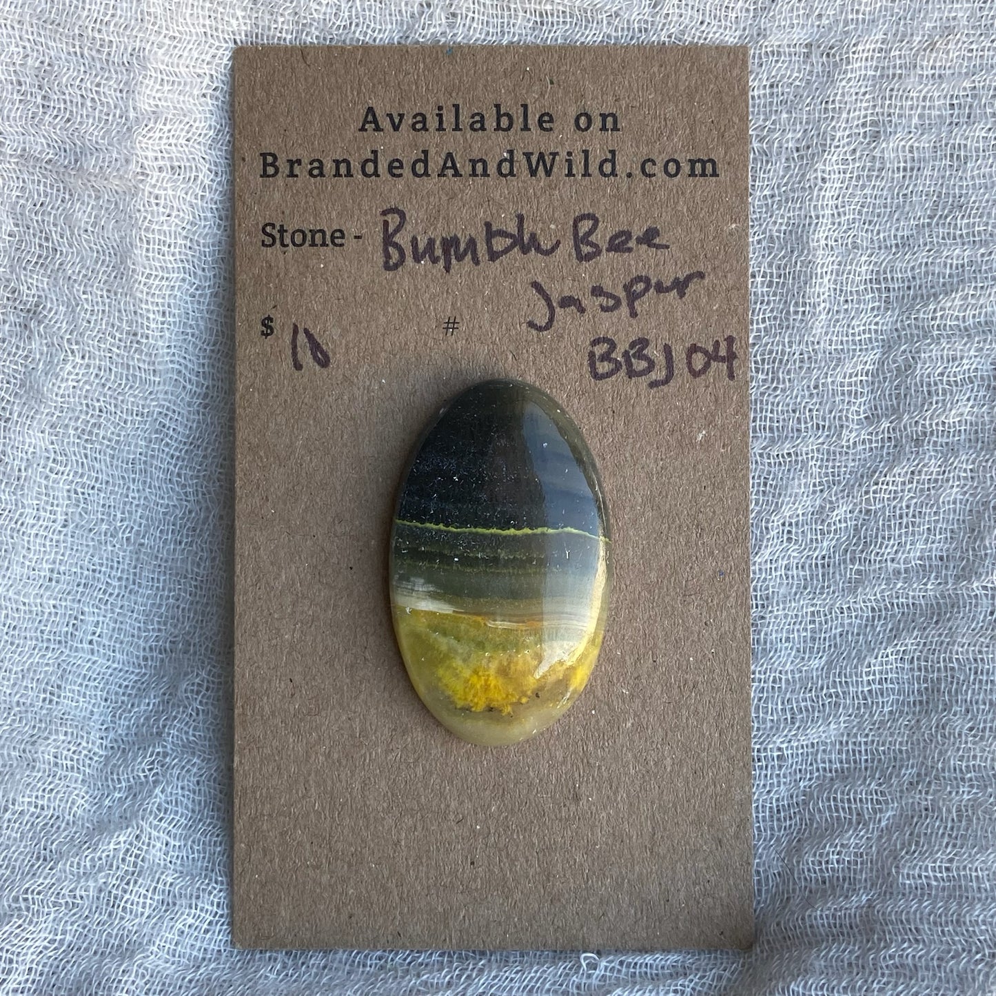 Bumblebee Jasper Cabochon - BBJ04