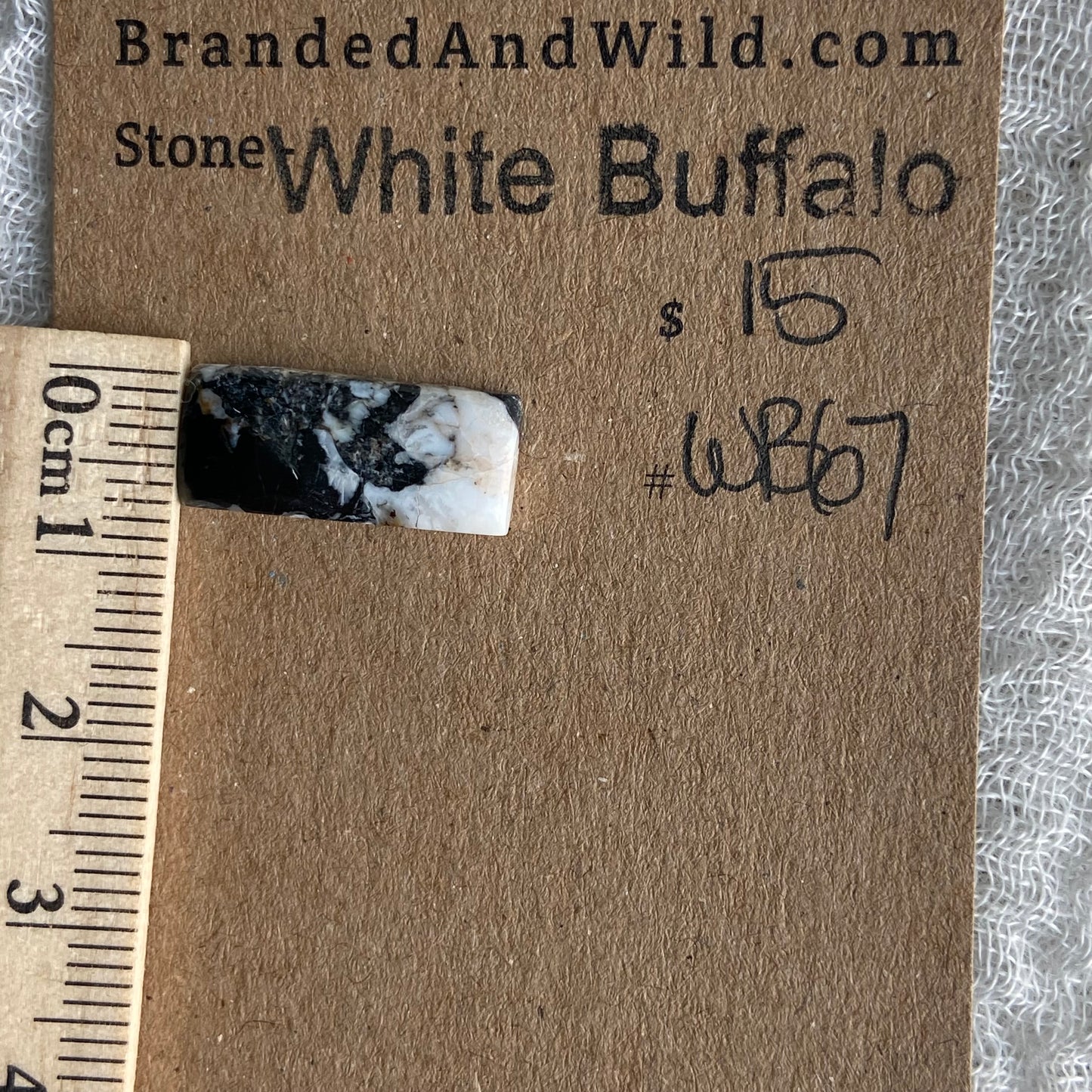 White Buffalo Cabochon - WB67