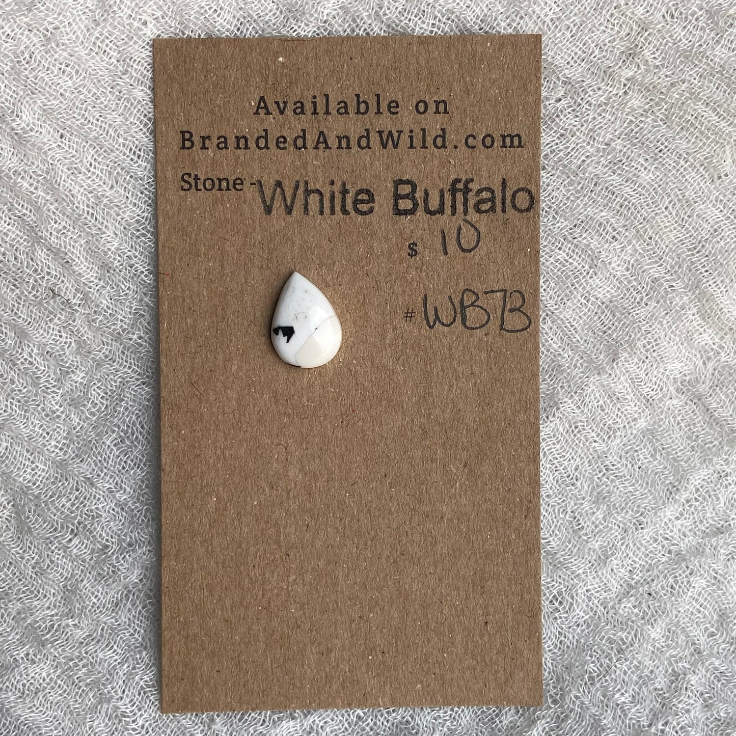 White Buffalo Cabochon - WB73
