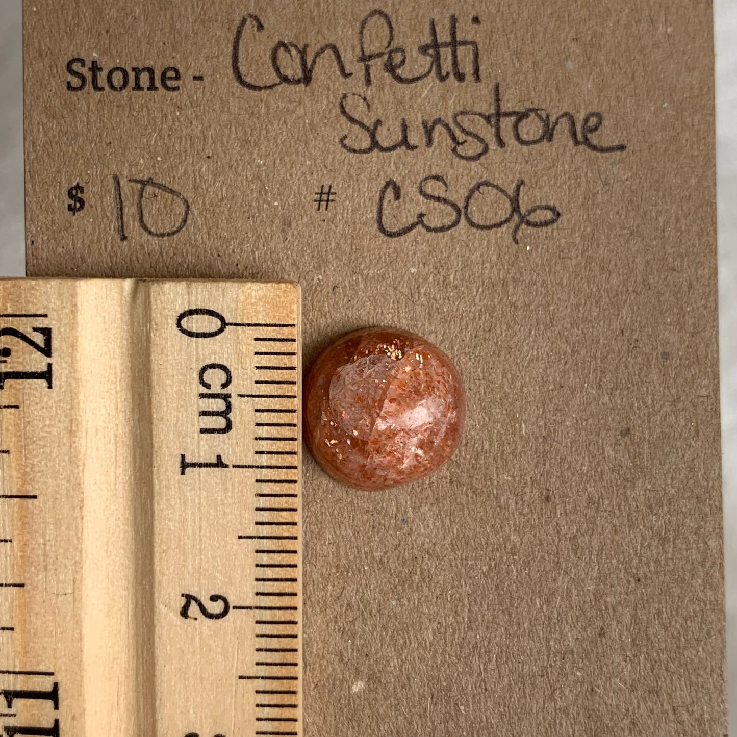Confetti Sunstone Cabochon - CS06