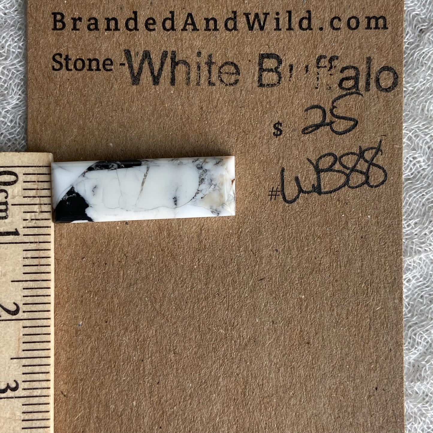 White Buffalo Cabochon - WB88