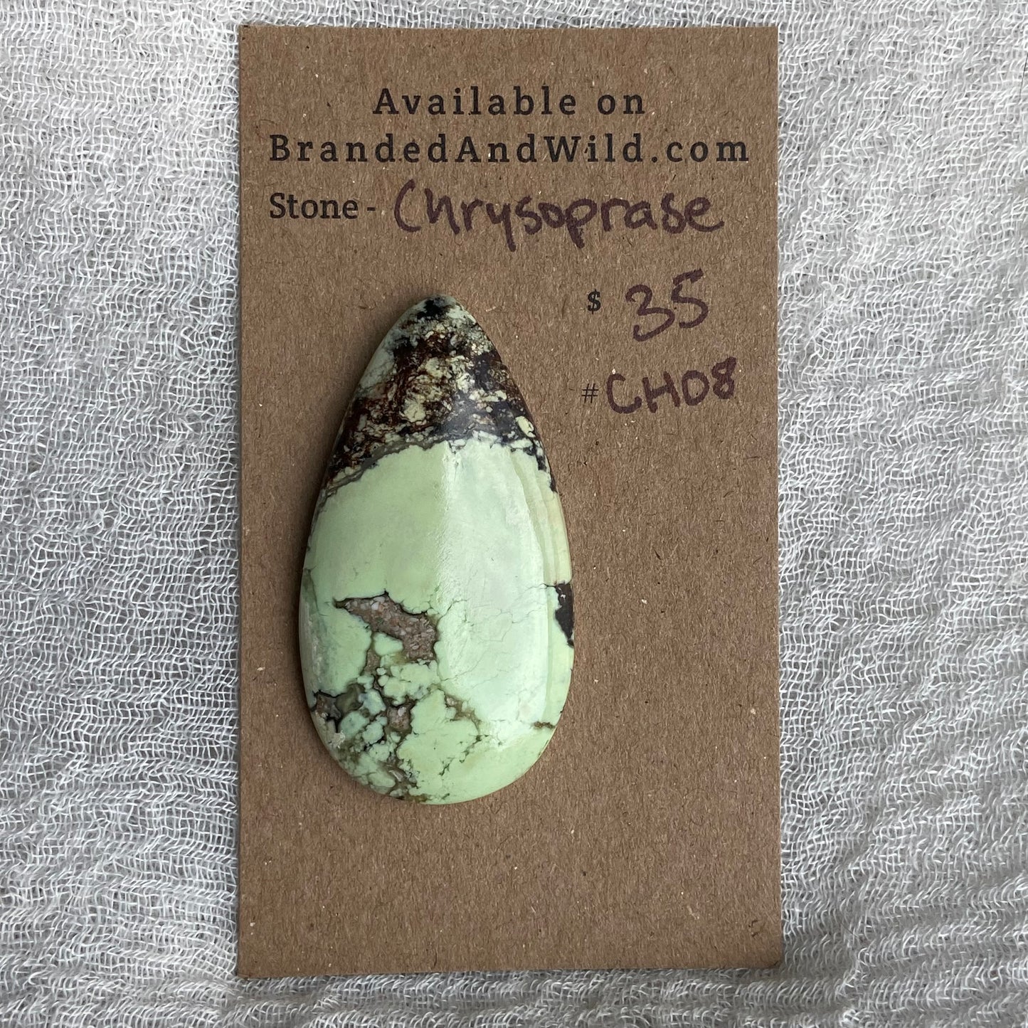 Chrysoprase Cabochon - Ch08