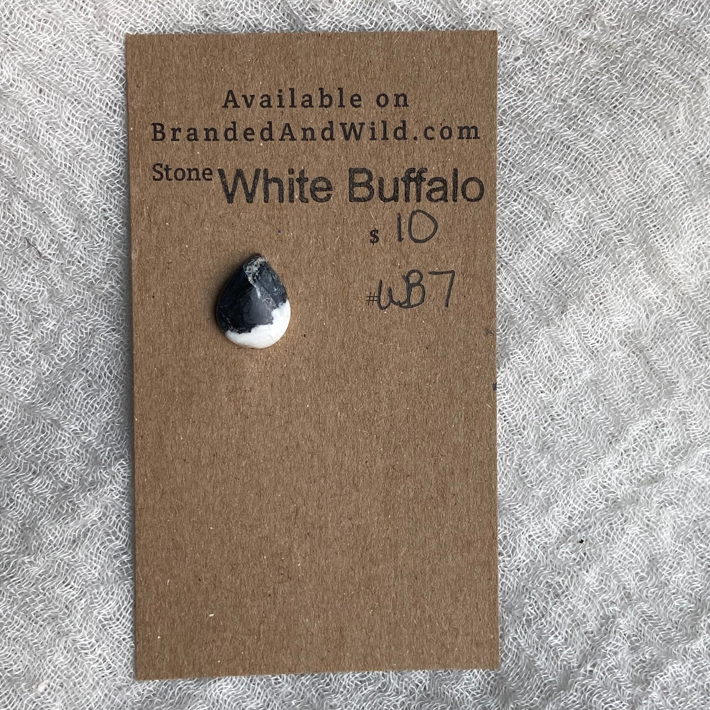 White Buffalo Cabochon - WB7