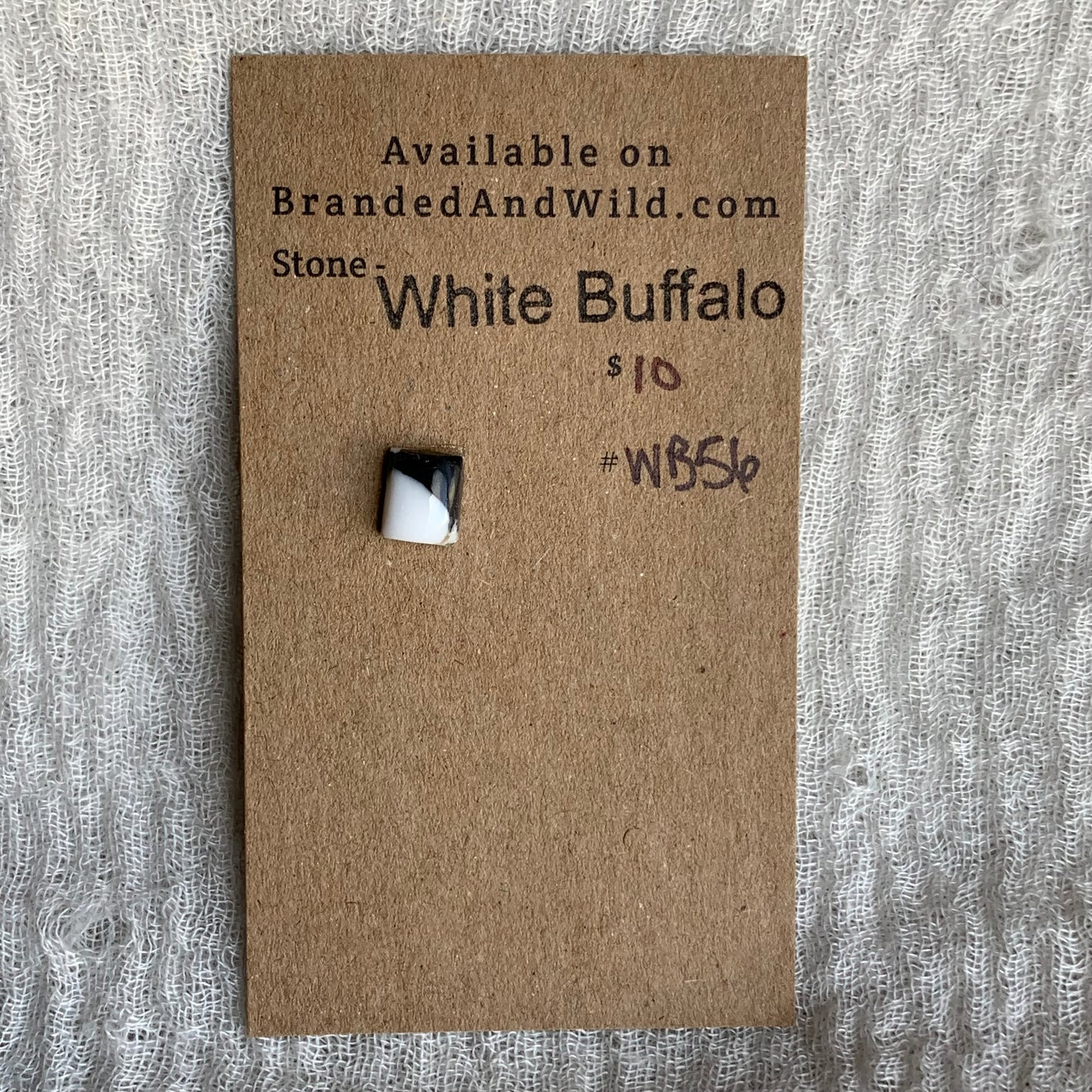 White Buffalo Cabochon - WB56