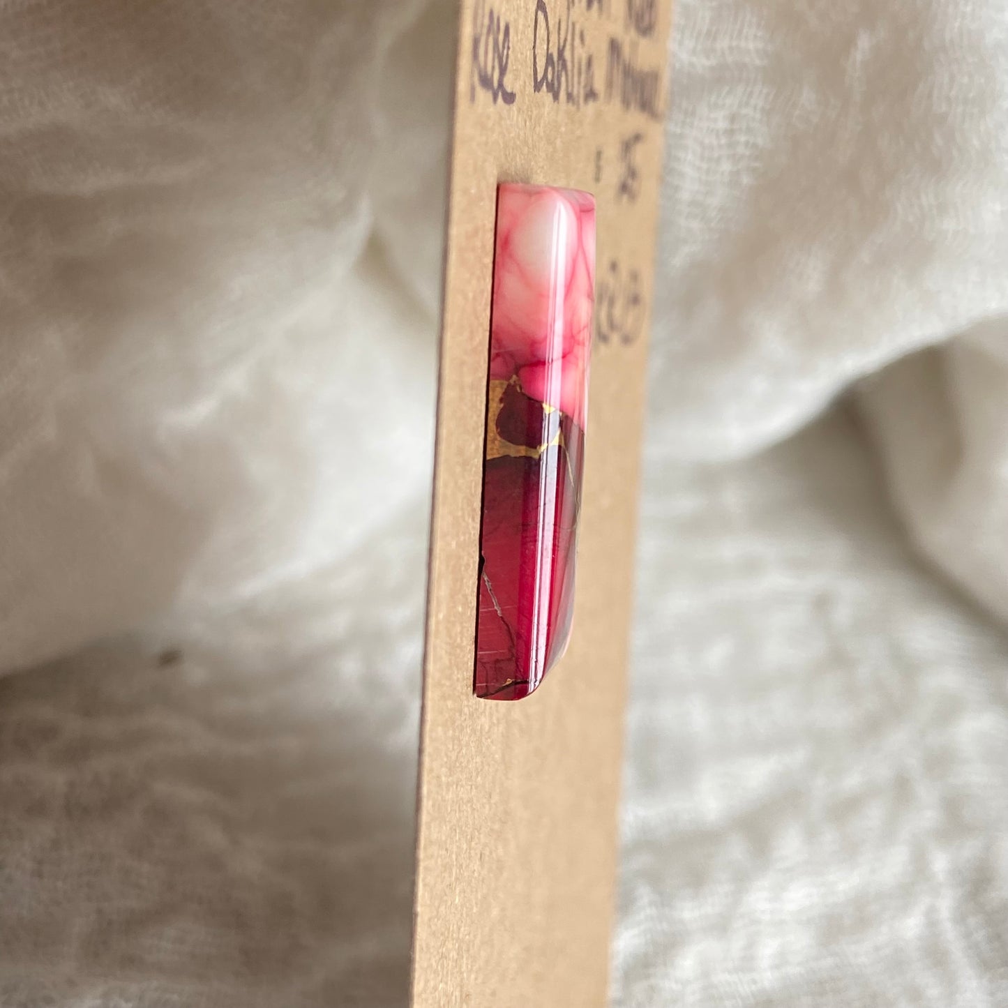 Kingman Red Dahlia Rose Mohave Cabochon - KR13