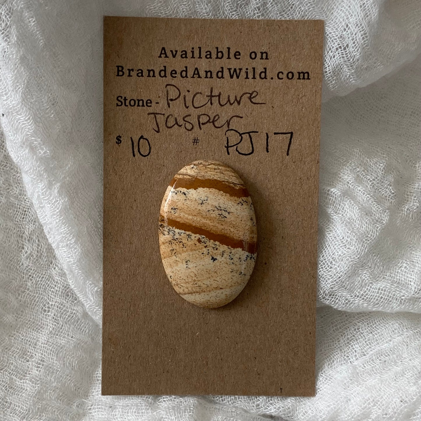 Picture Jasper cabochon - PJ17