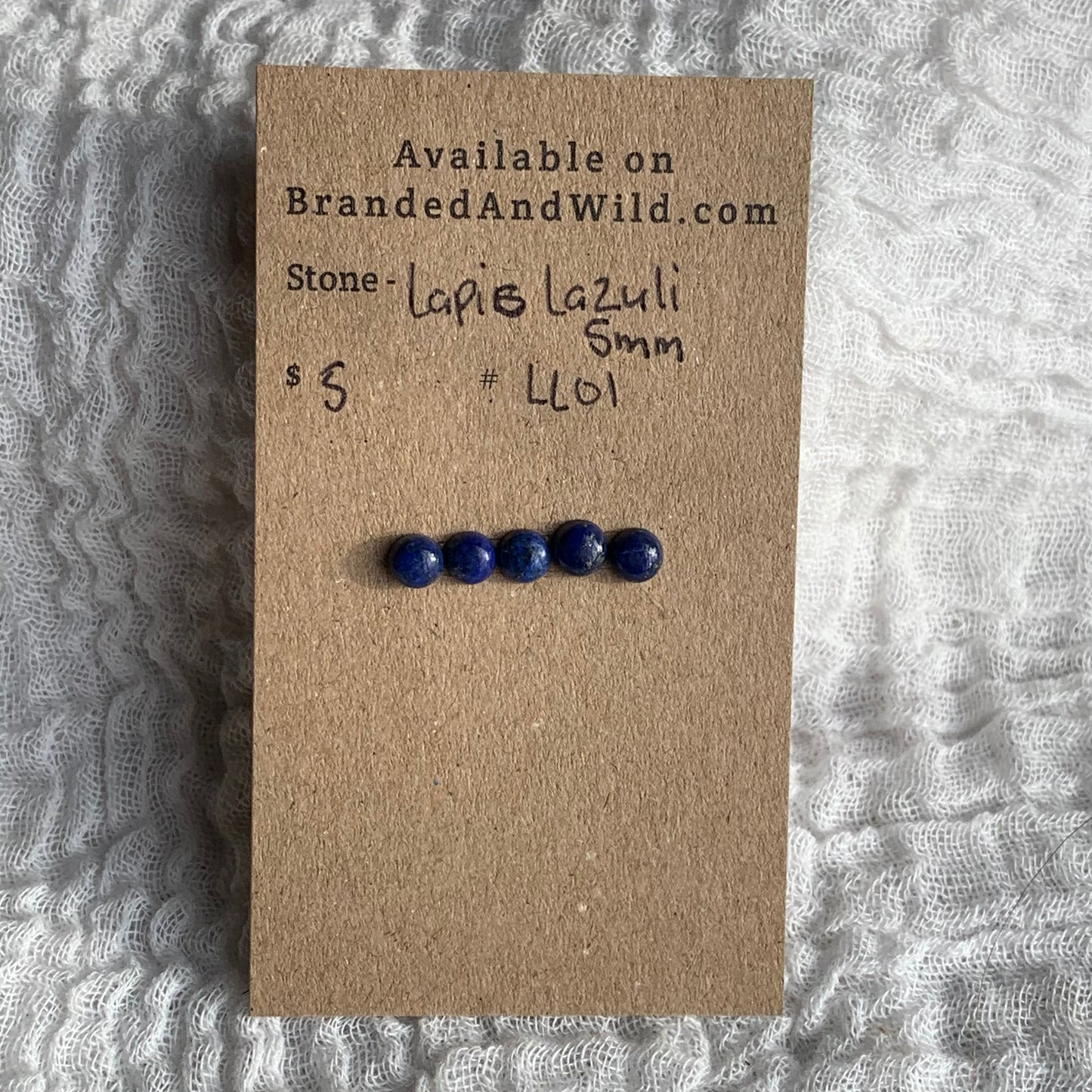 Lapis Lazuli Cabochon 5mm - LL01