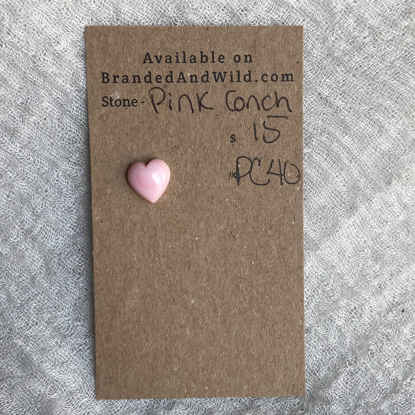 Pink Conch Cabochon - PC40