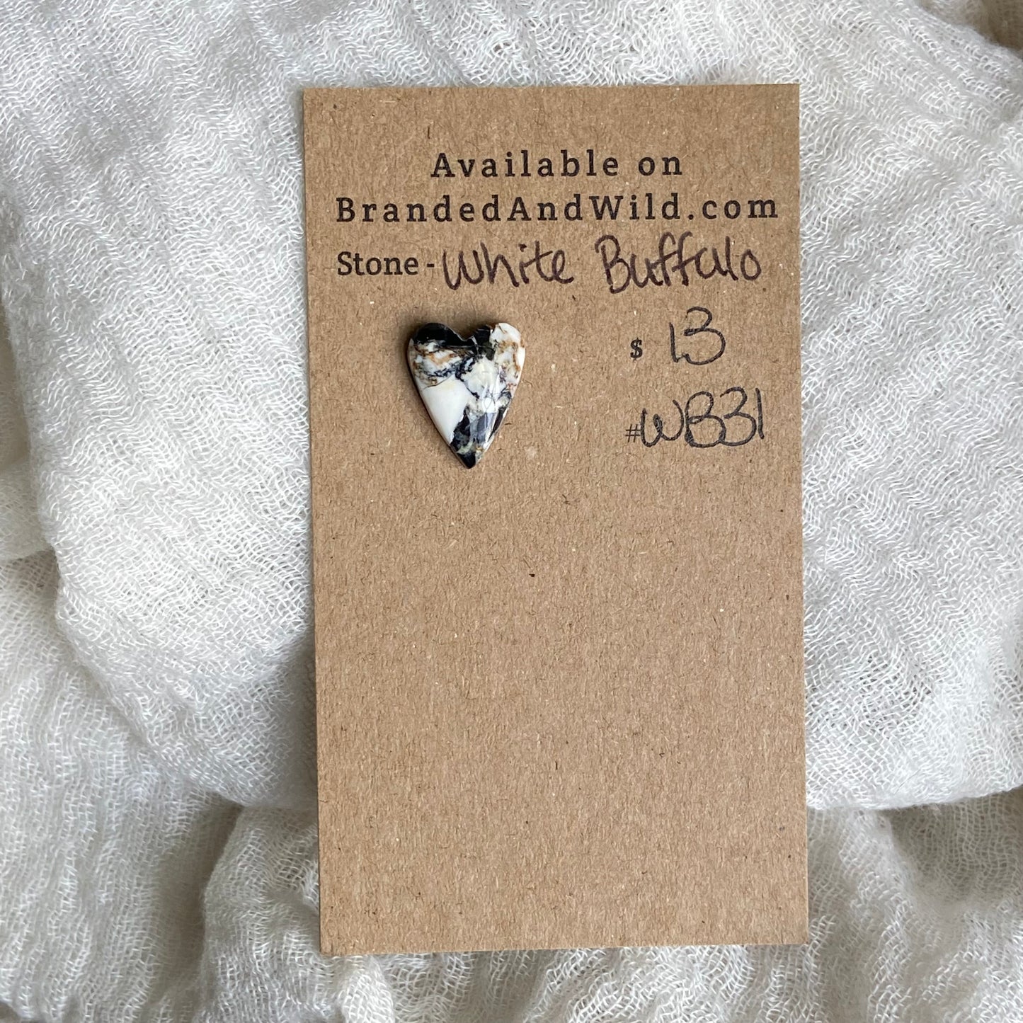 White Buffalo Cabochon - WB31