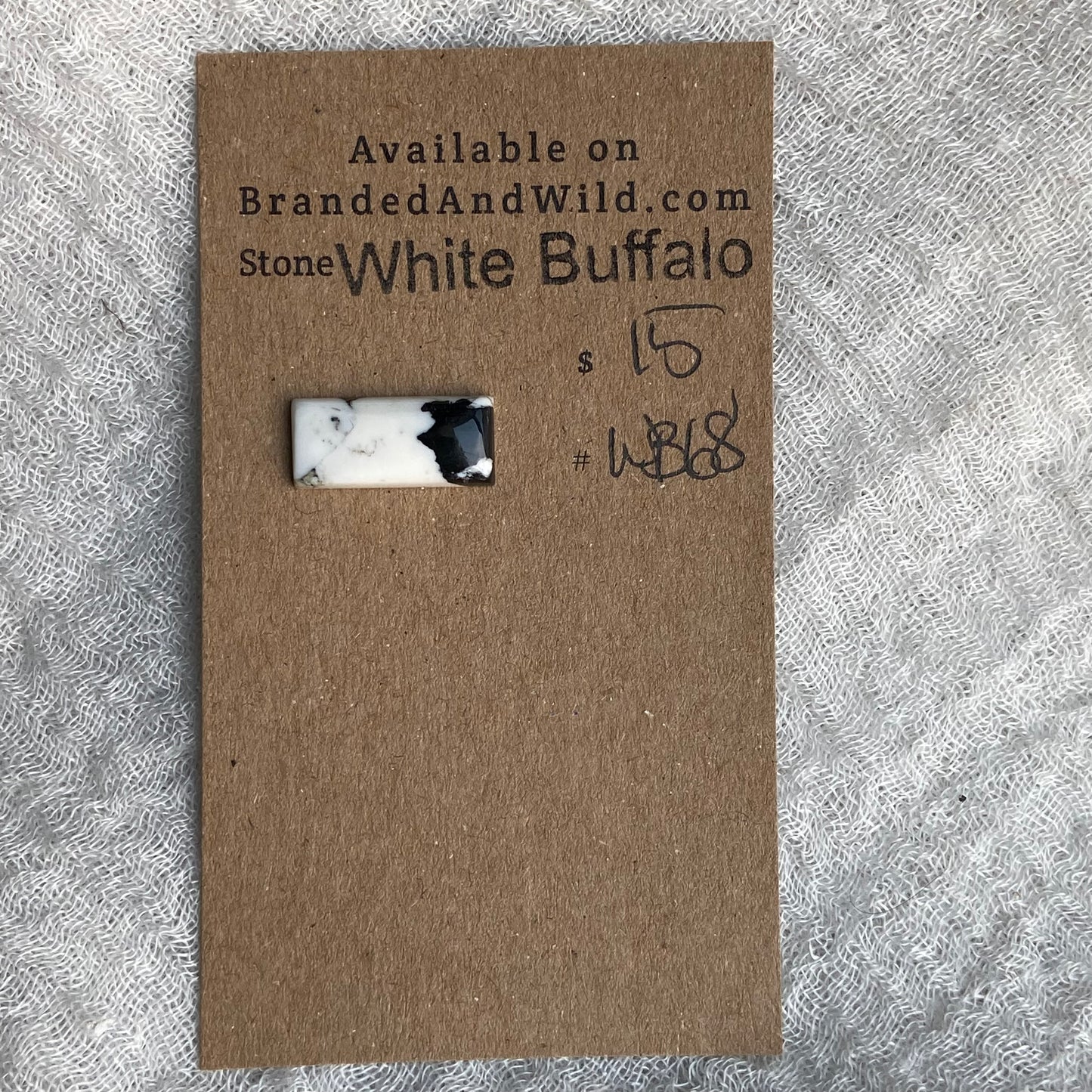 White Buffalo Cabochon - WB68