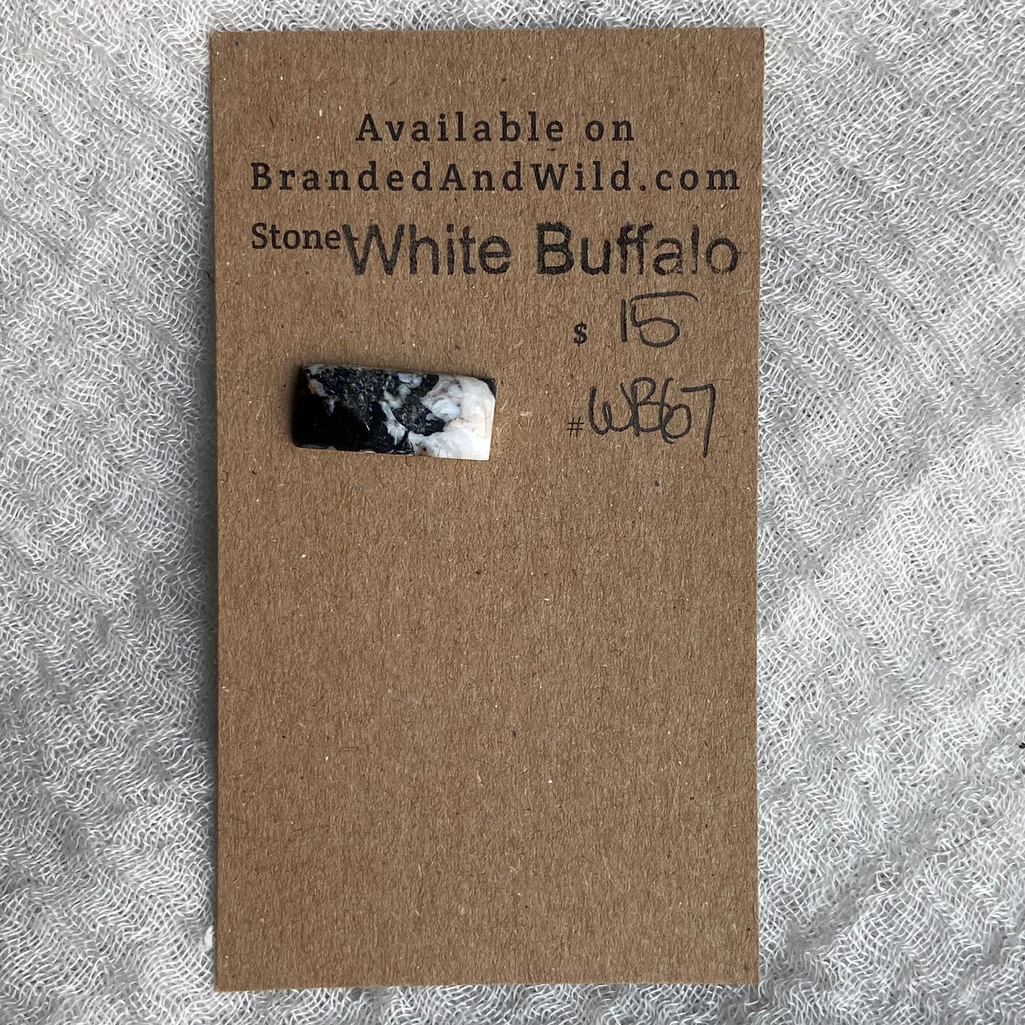 White Buffalo Cabochon - WB67