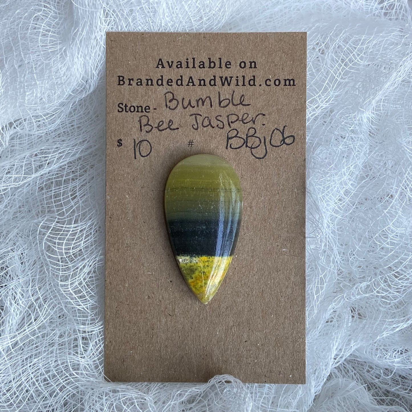 Bumblebee Jasper Cabochon - BBJ06