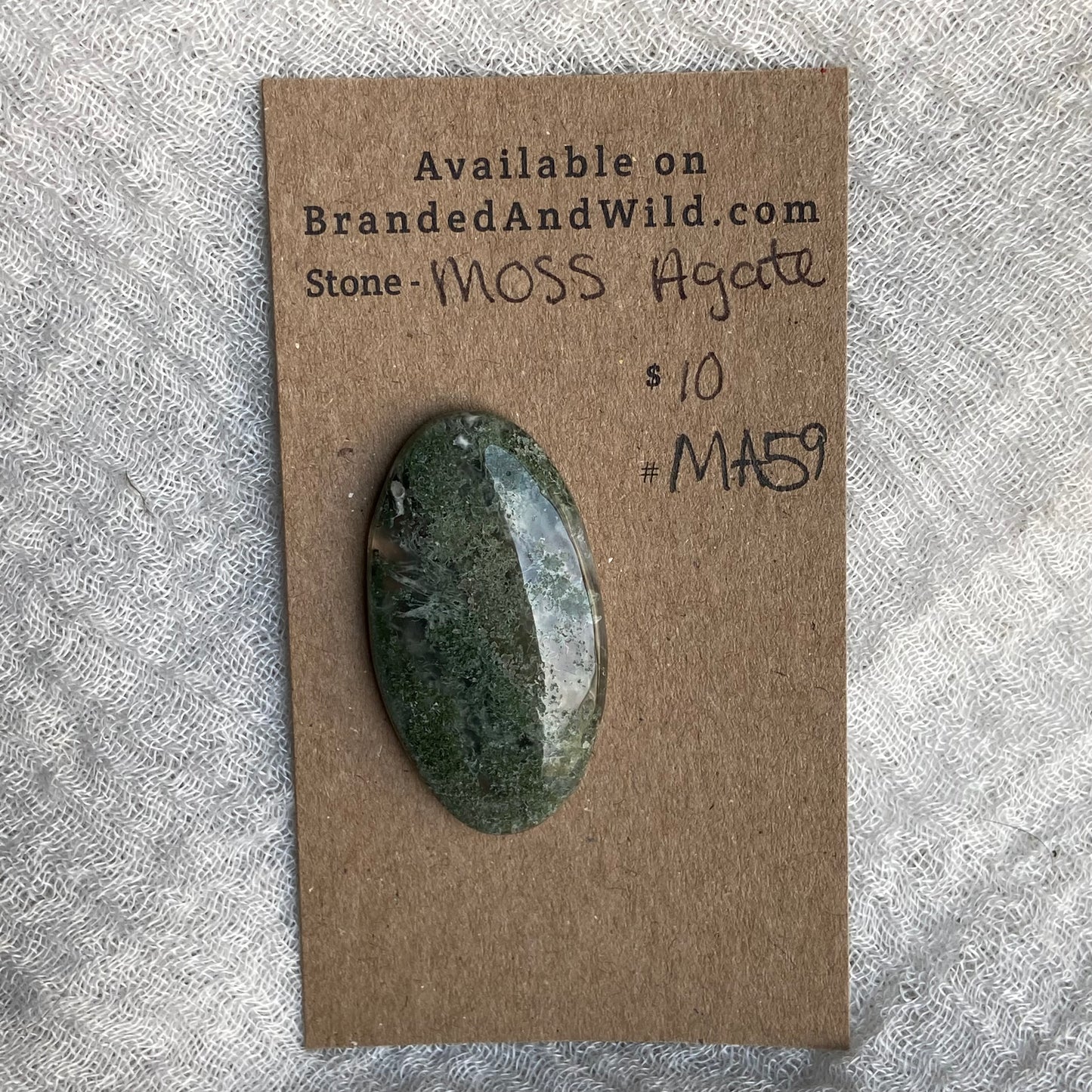 Moss Agate Cabochon - MA59