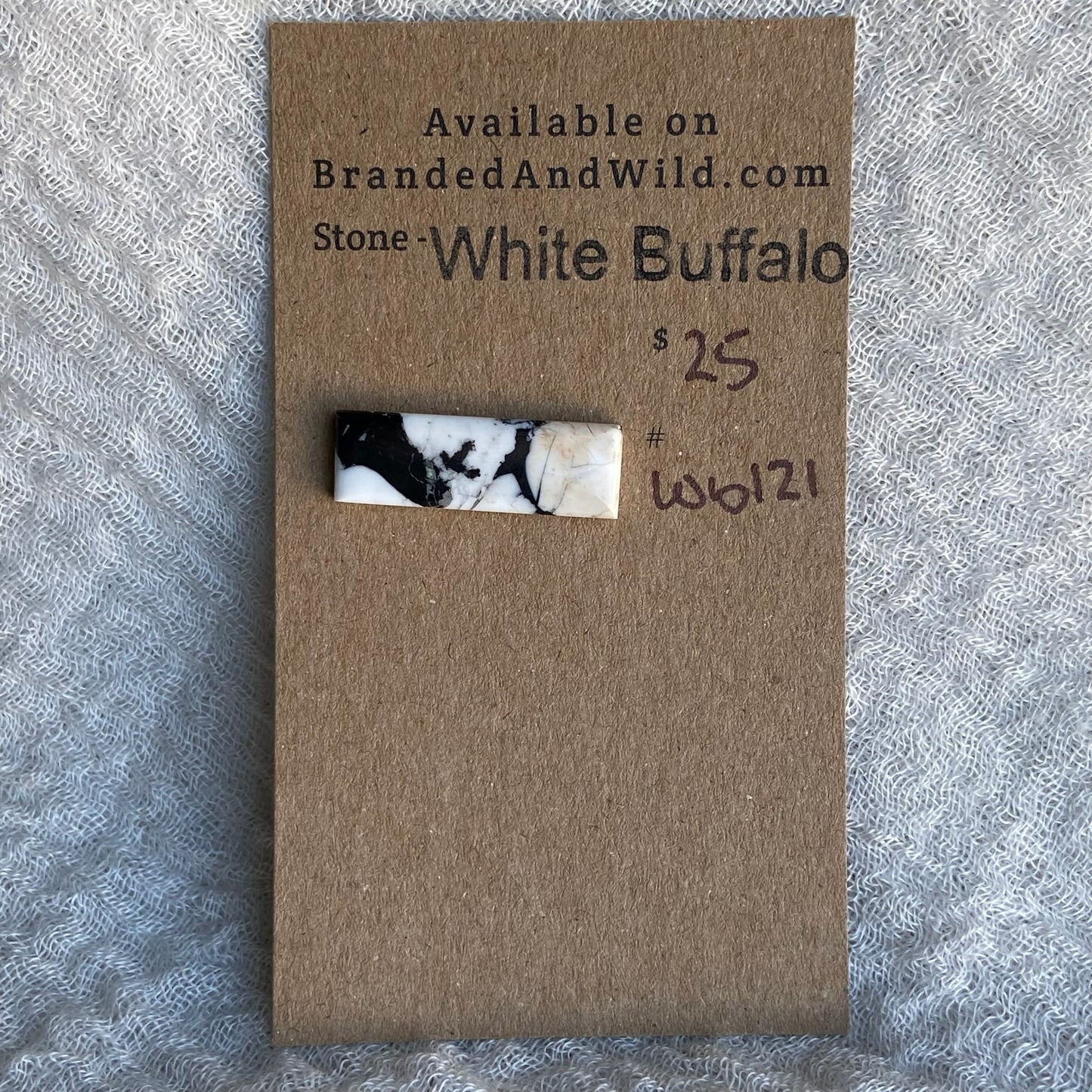 White Buffalo Cabochon - WB121