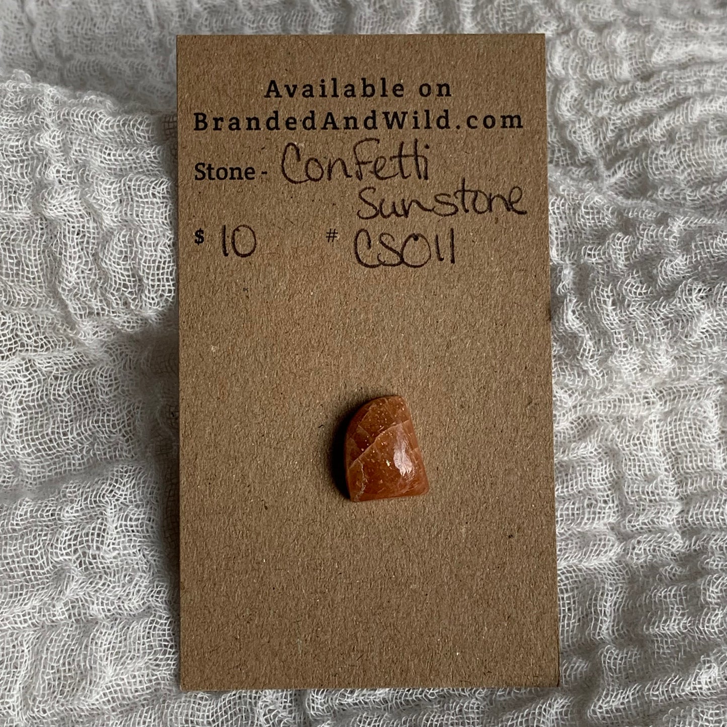 Confetti Sunstone Cabochon - CS011