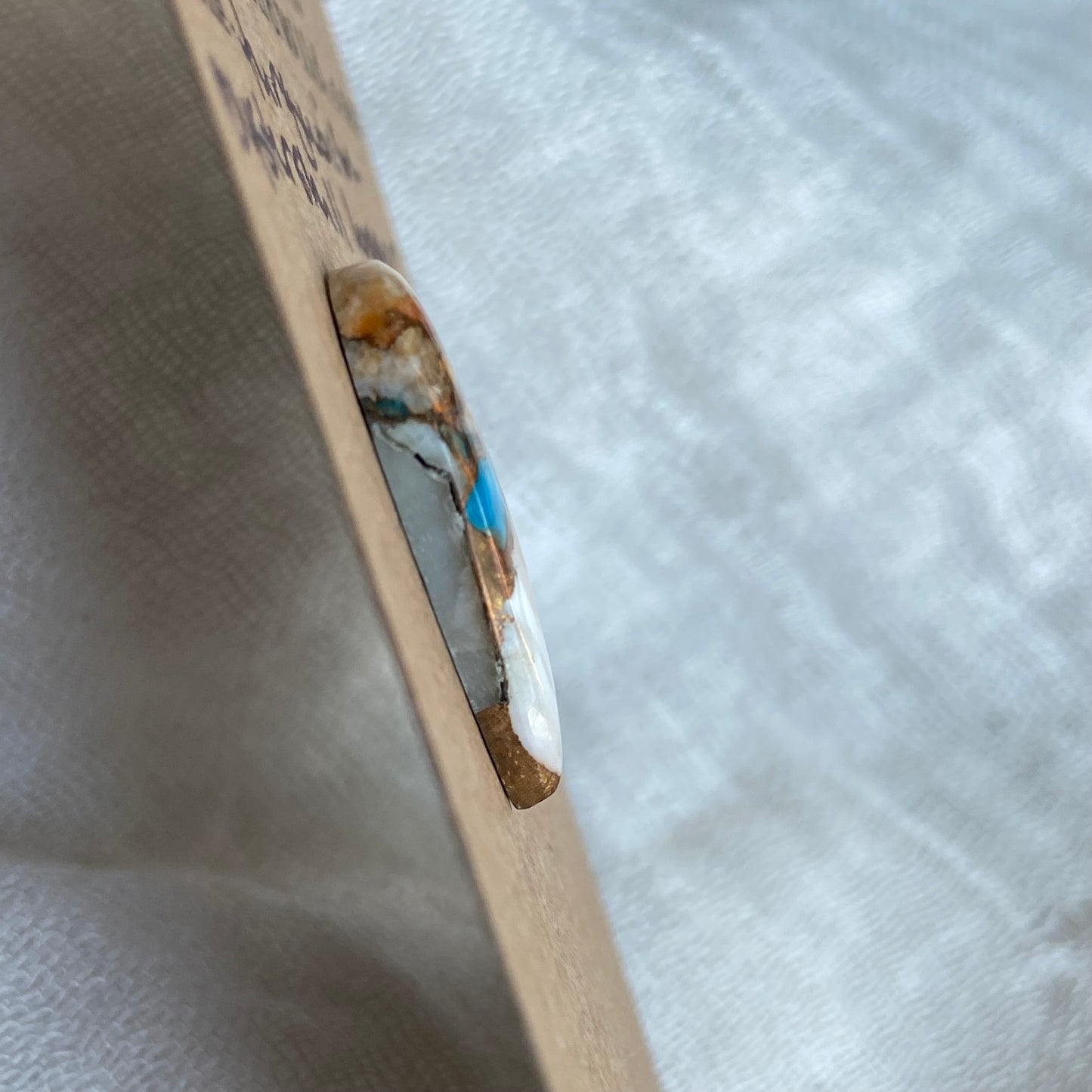 Turquoise, Oystershell, Copper Cabochon - TOC108