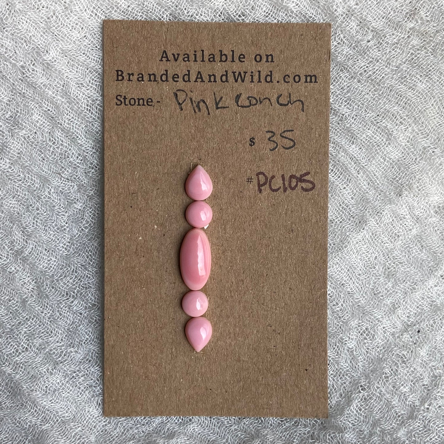 Pink Conch Cabochon - PC105