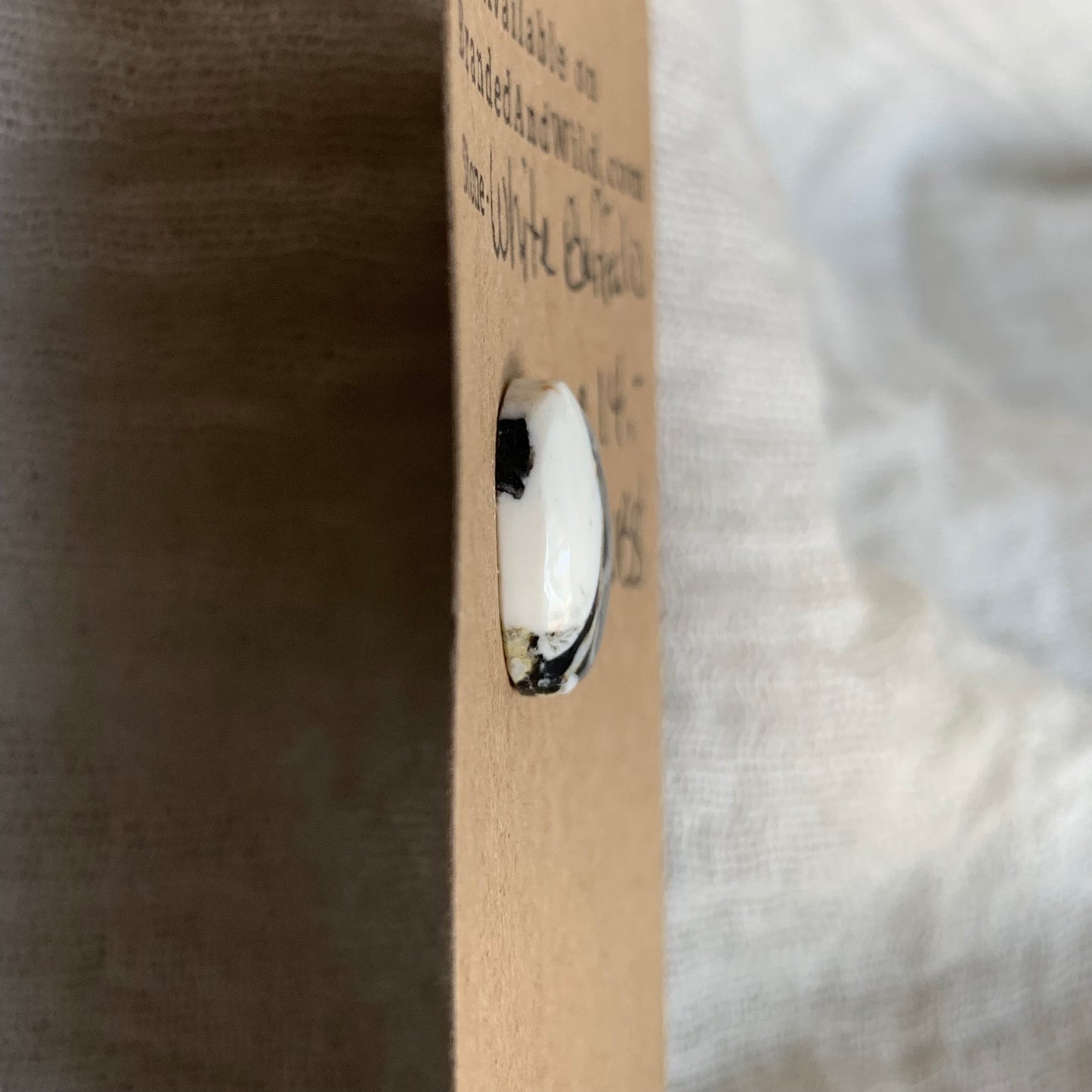 White Buffalo Cabochon - WB8
