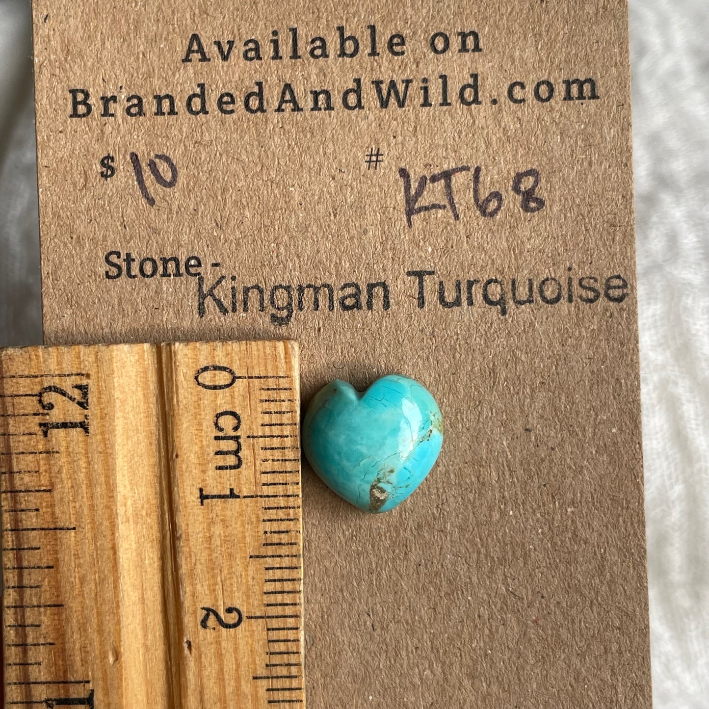 Kingman Turquoise Cabochon - KT68 7103AE35-CE9E-442A-A713-7DAC05DEA6F4 Brandedandwild.com