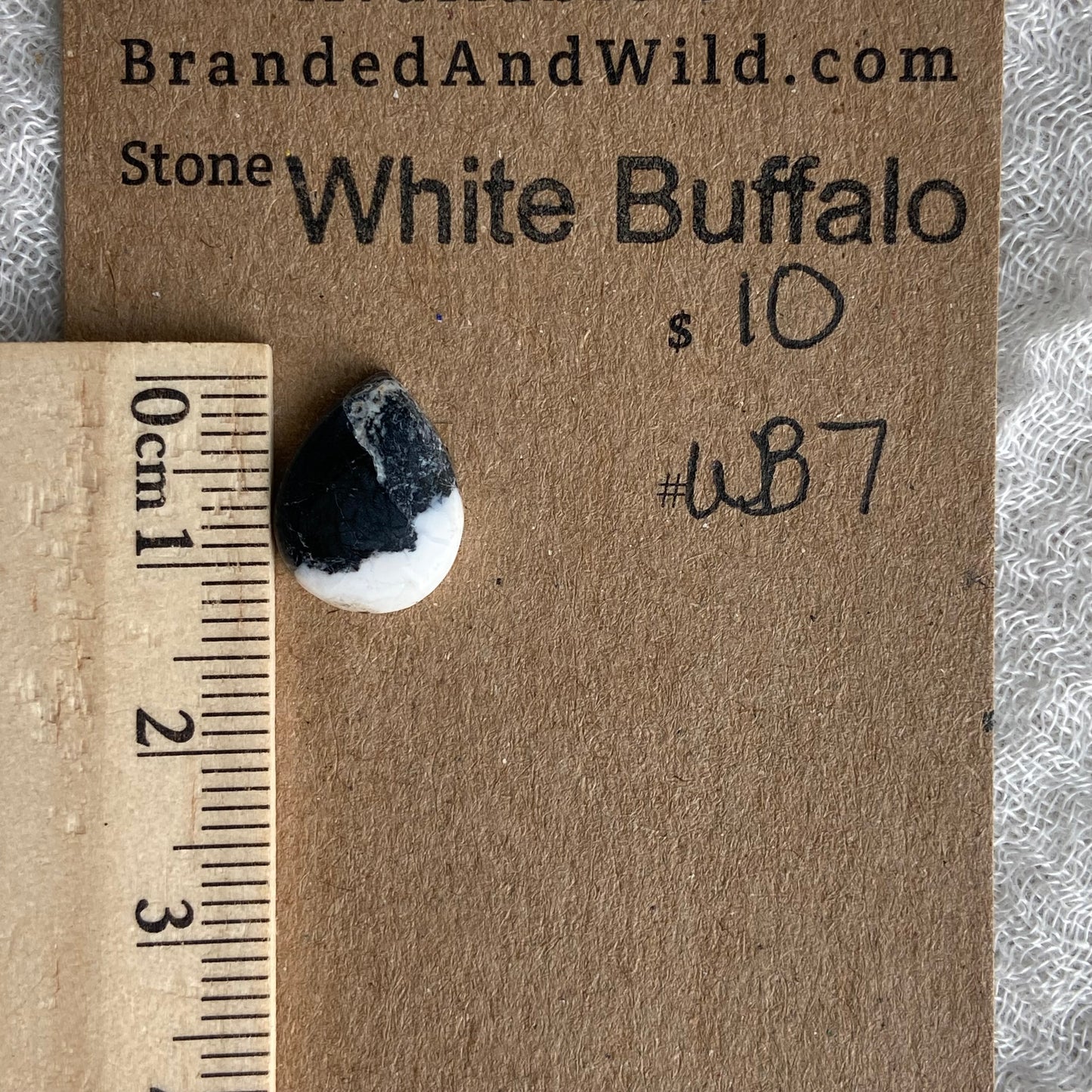 White Buffalo Cabochon - WB7