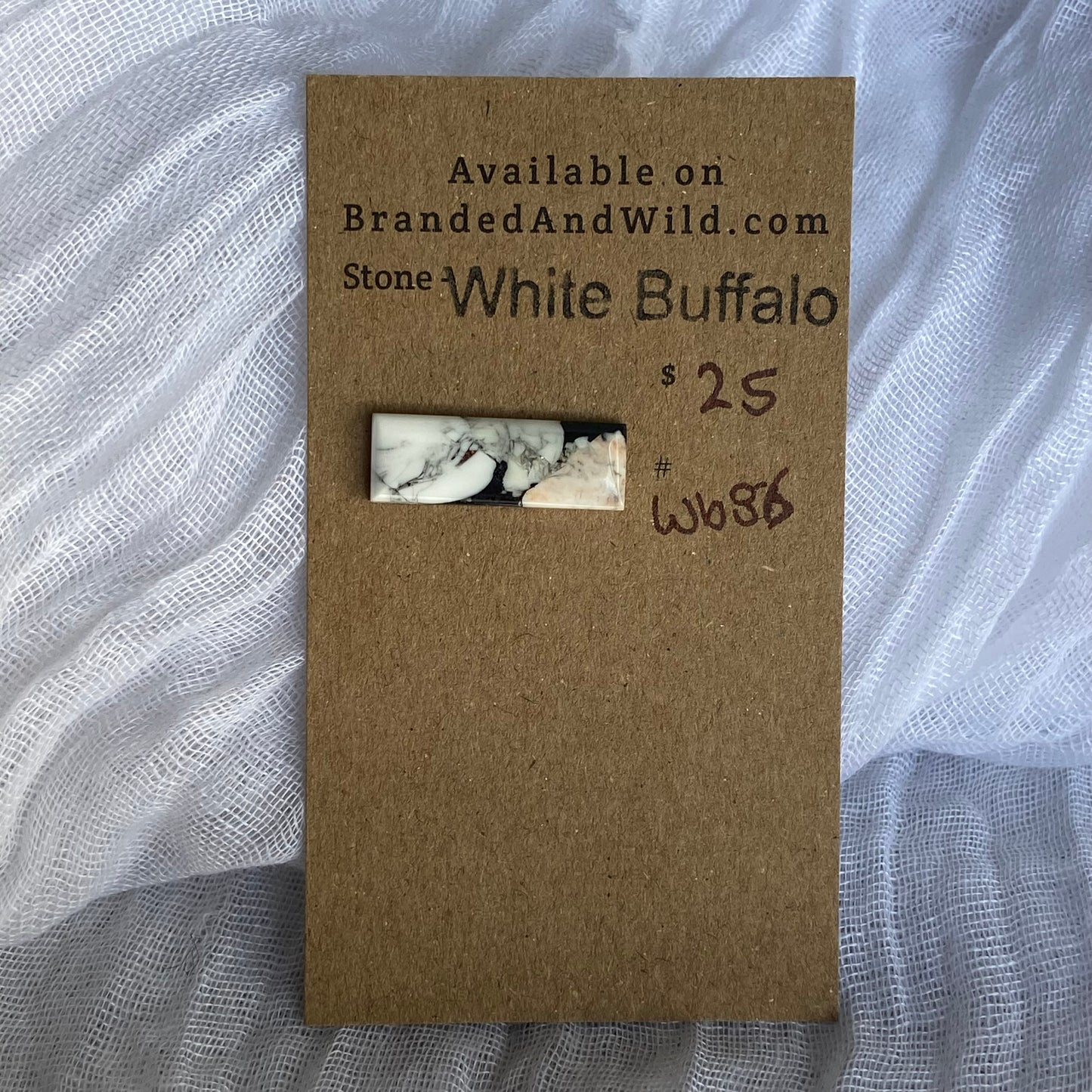 White Buffalo Cabochon - WB86