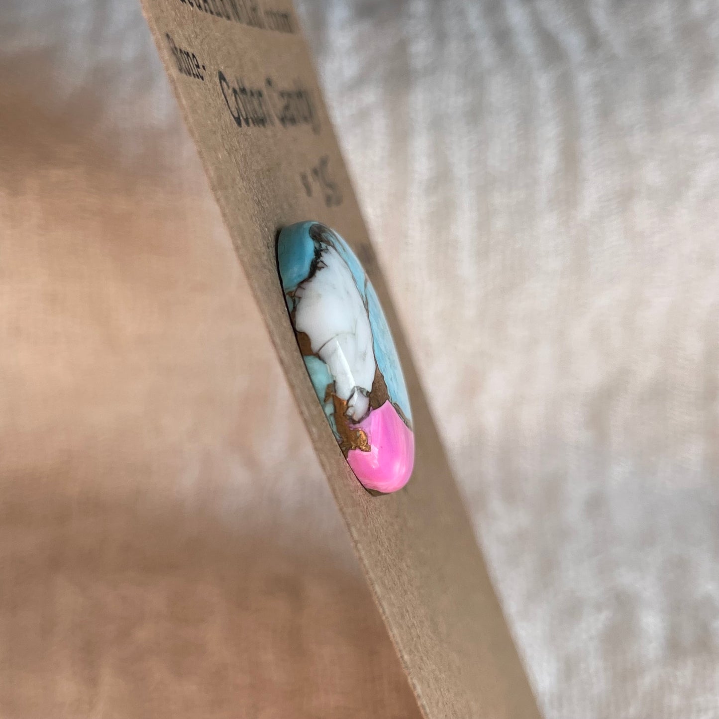 Cotton Candy Cabochon - CC49 76813255-529E-46F4-8758-63933B8B363A Brandedandwild.com