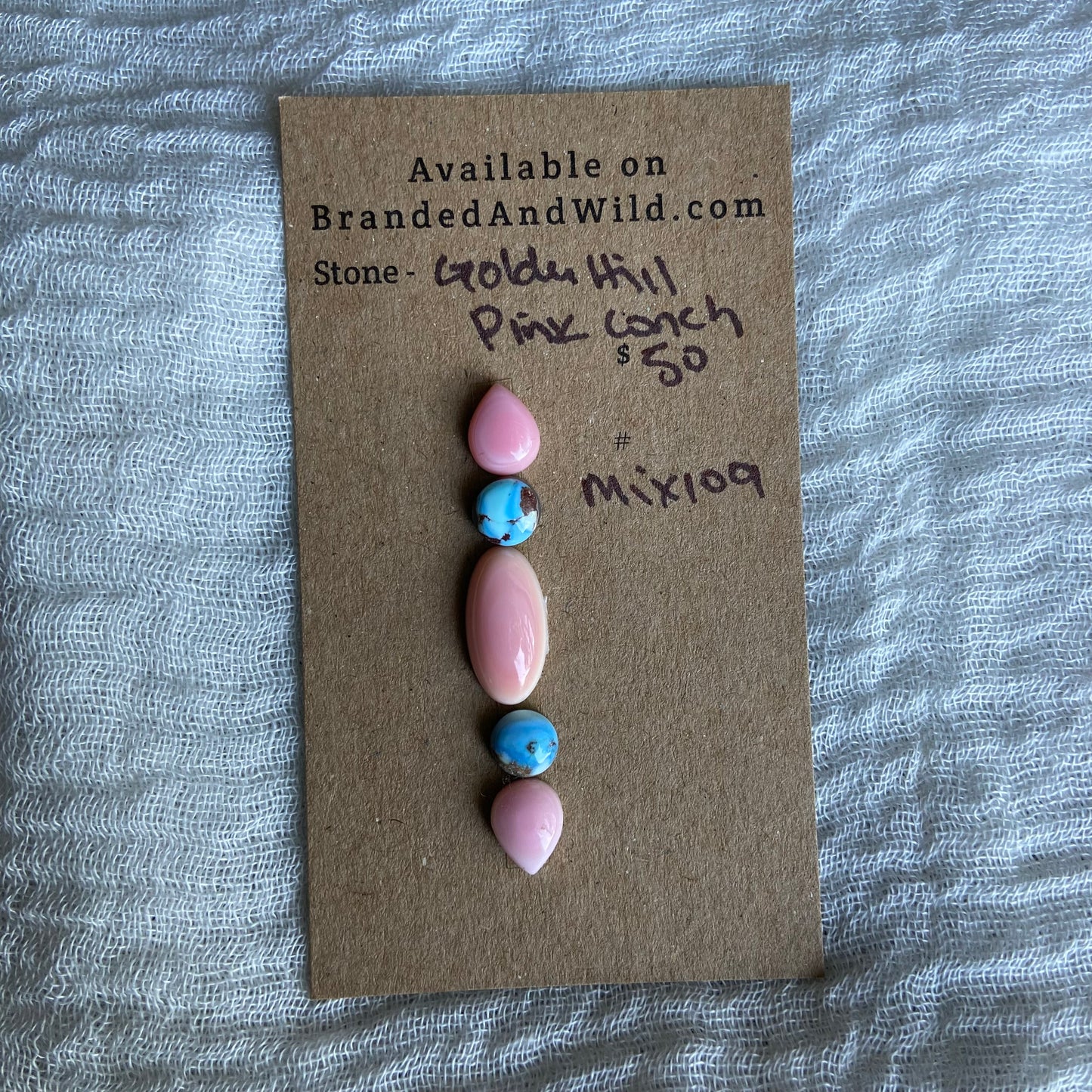 Pink Conch Cabochon - Mix109
