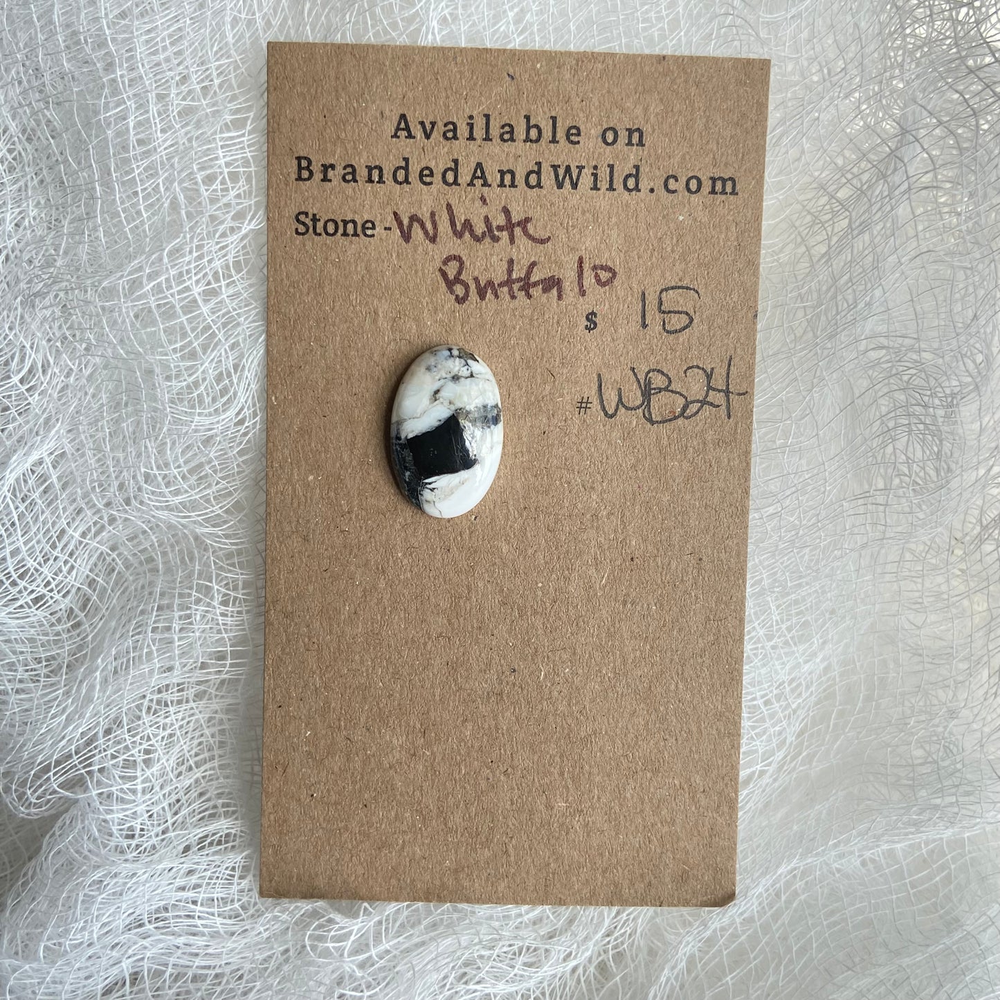 White Buffalo Cabochon - WB24