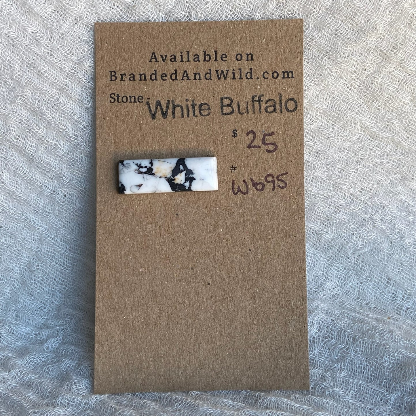White Buffalo Cabochon - WB95