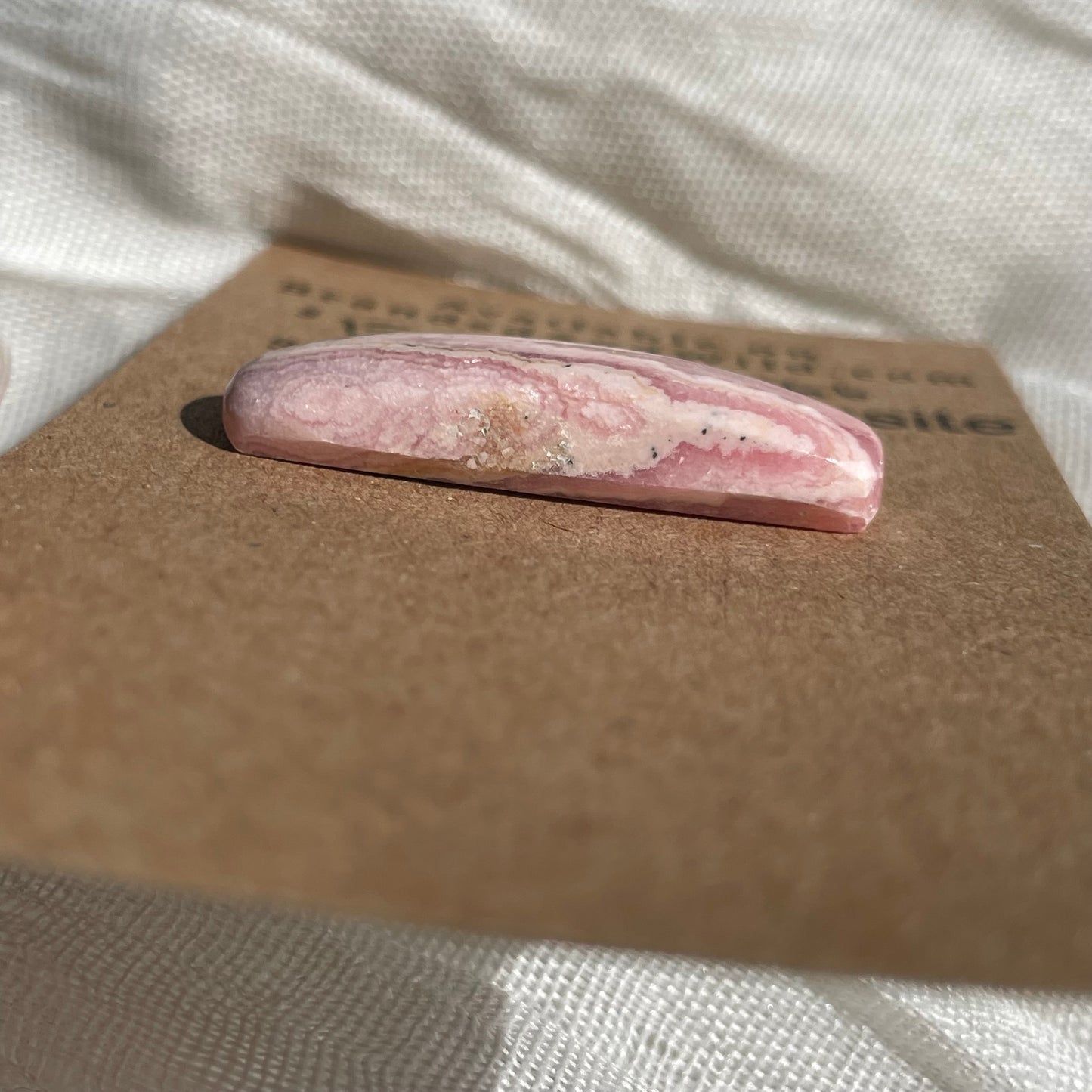 Rhodochrosite Cabochon - R066 7C866462-A170-433C-9BC0-222048B2548C Brandedandwild.com