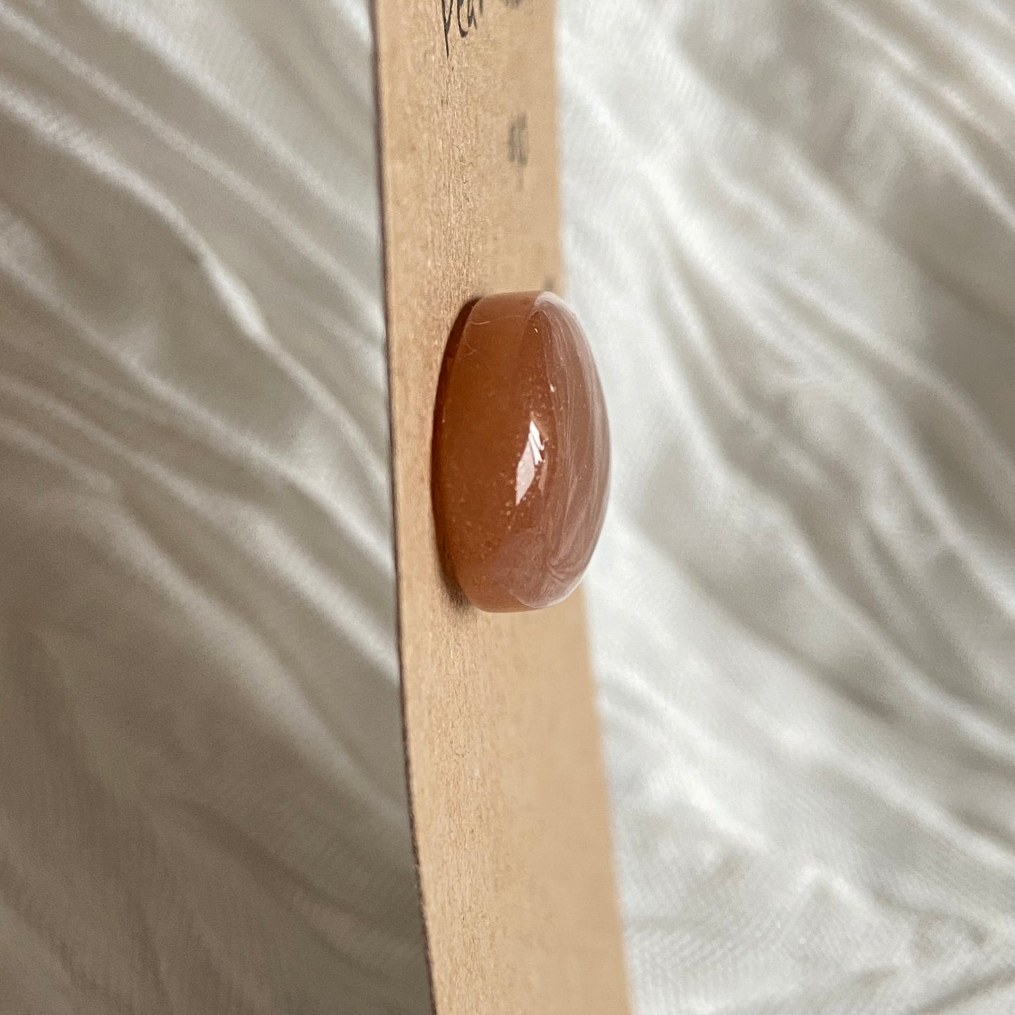 Peach Moonstone Cabochon - M067 7C8E9981-38C5-422A-B024-C524B3FA4B98 Brandedandwild.com