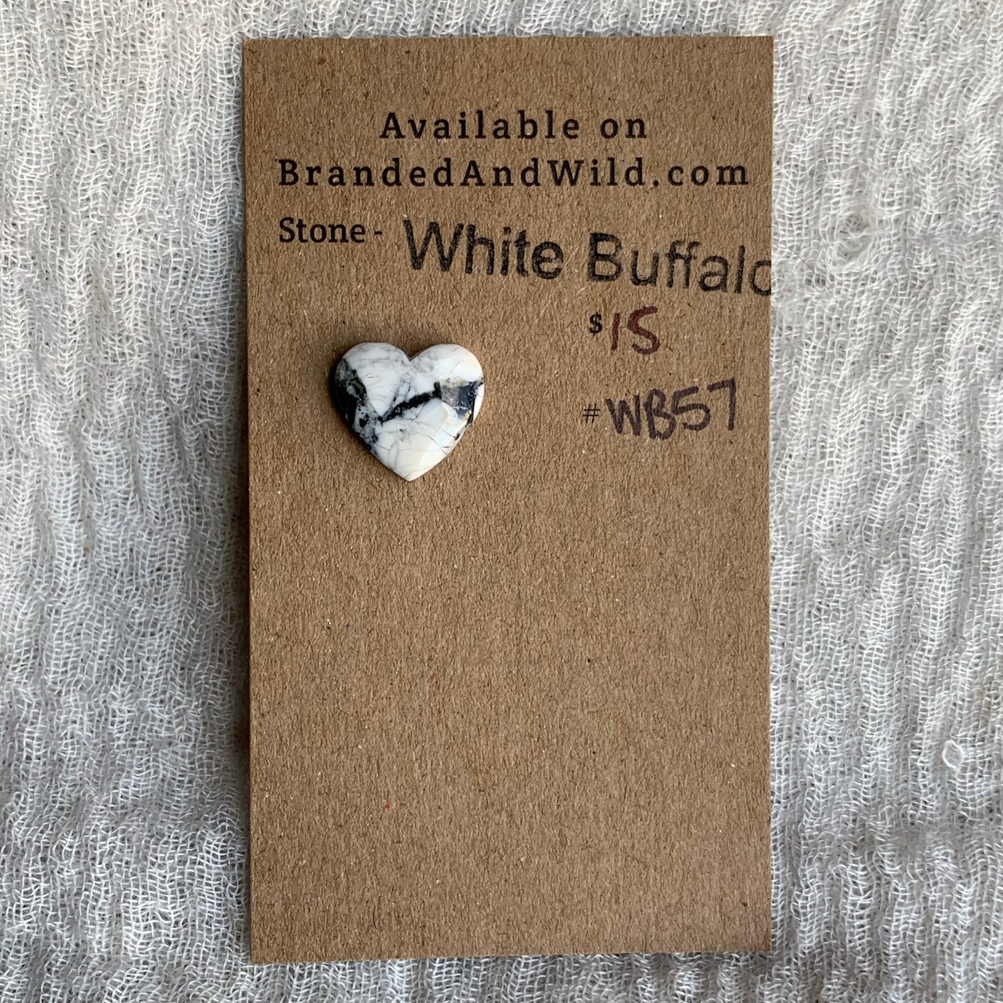 White Buffalo Cabochon - WB57