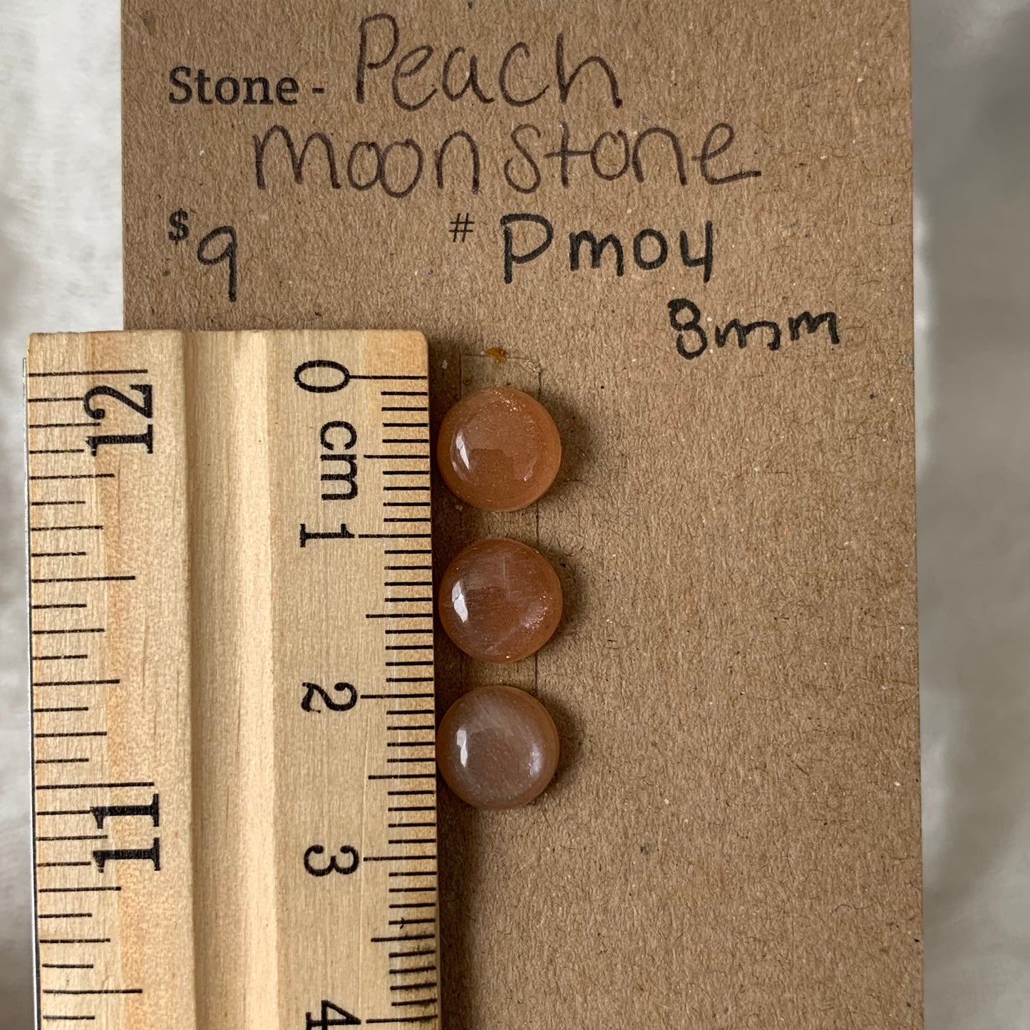 Peach Moonstone cabochon - PM04