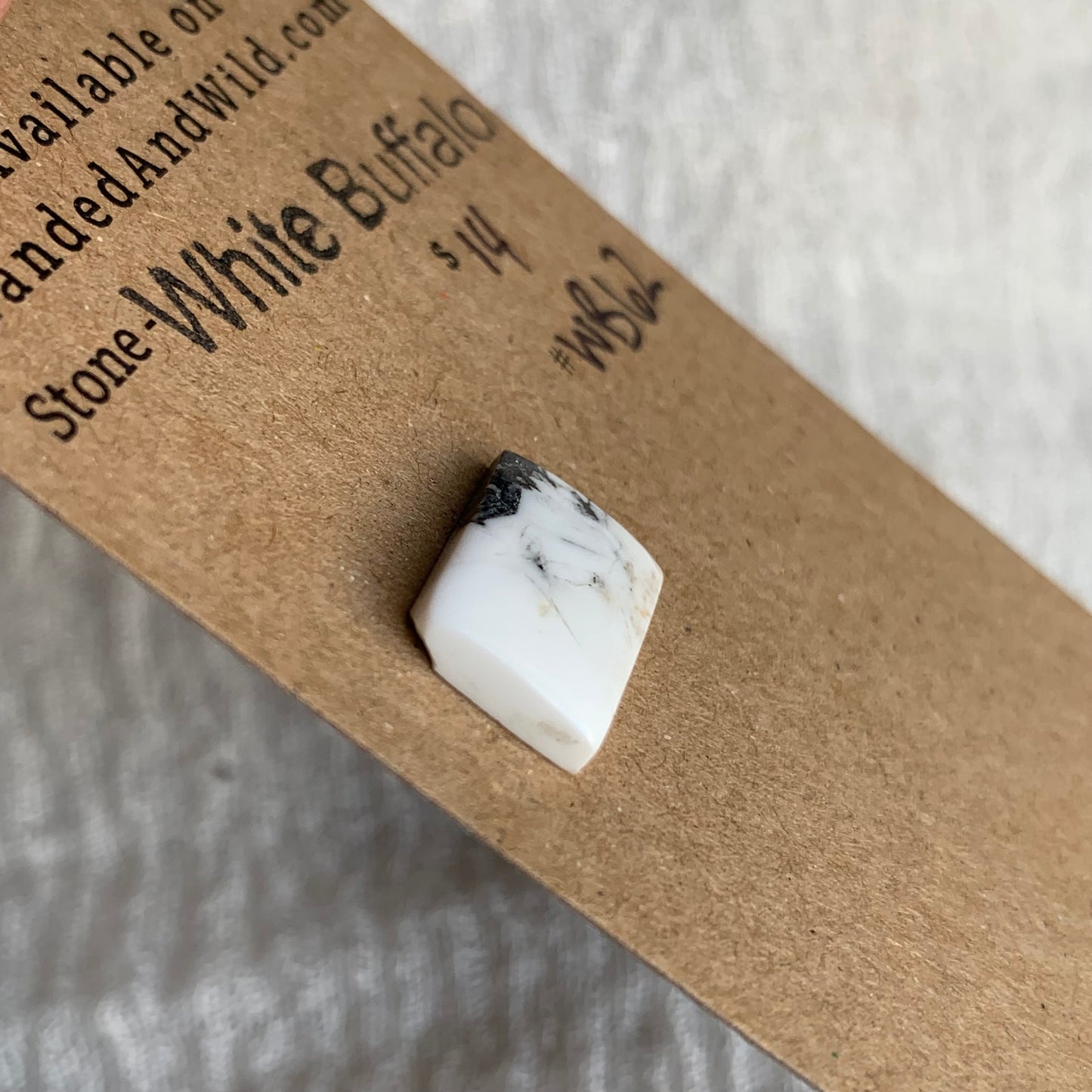 White Buffalo Cabochon - WB62